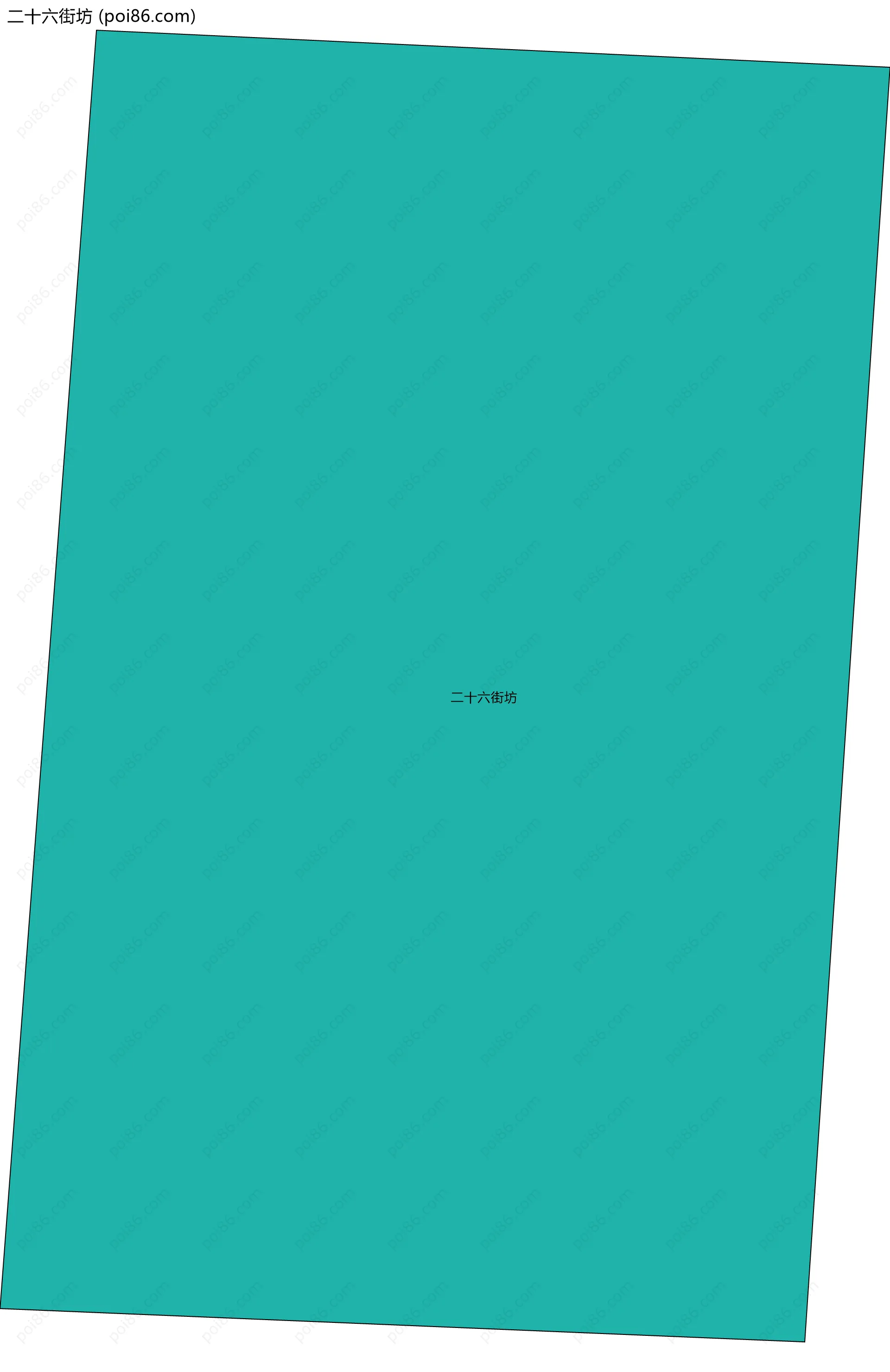 二十六街坊边界地图