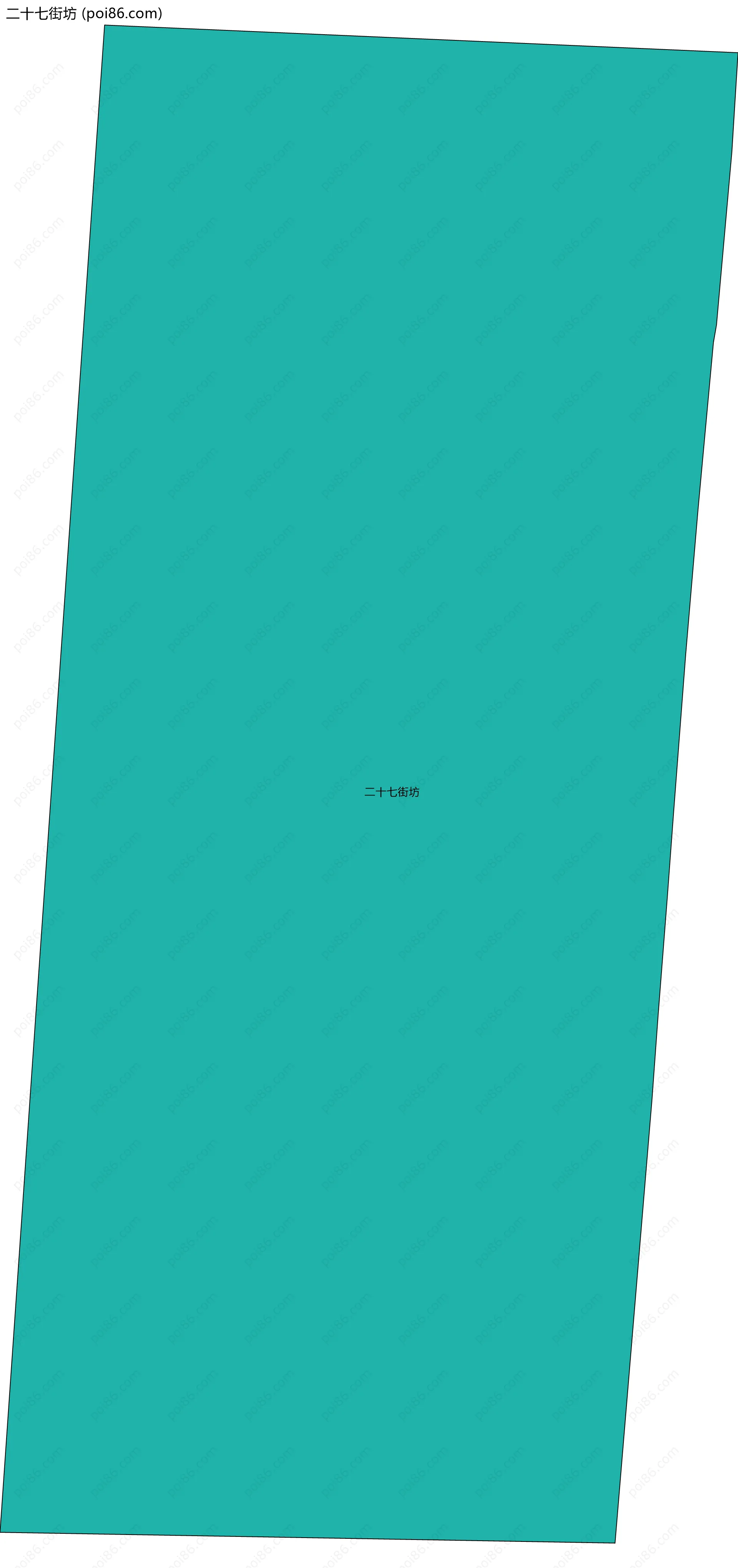 二十七街坊边界地图