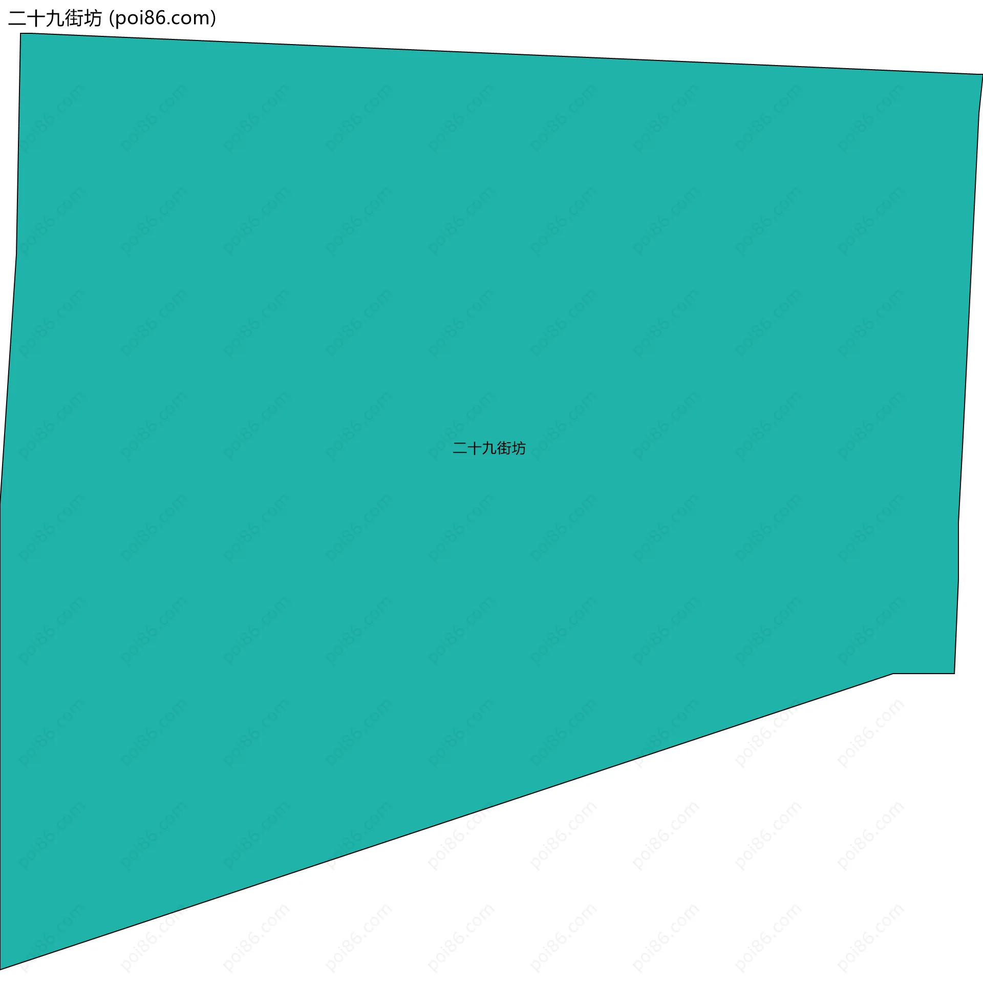 二十九街坊边界地图