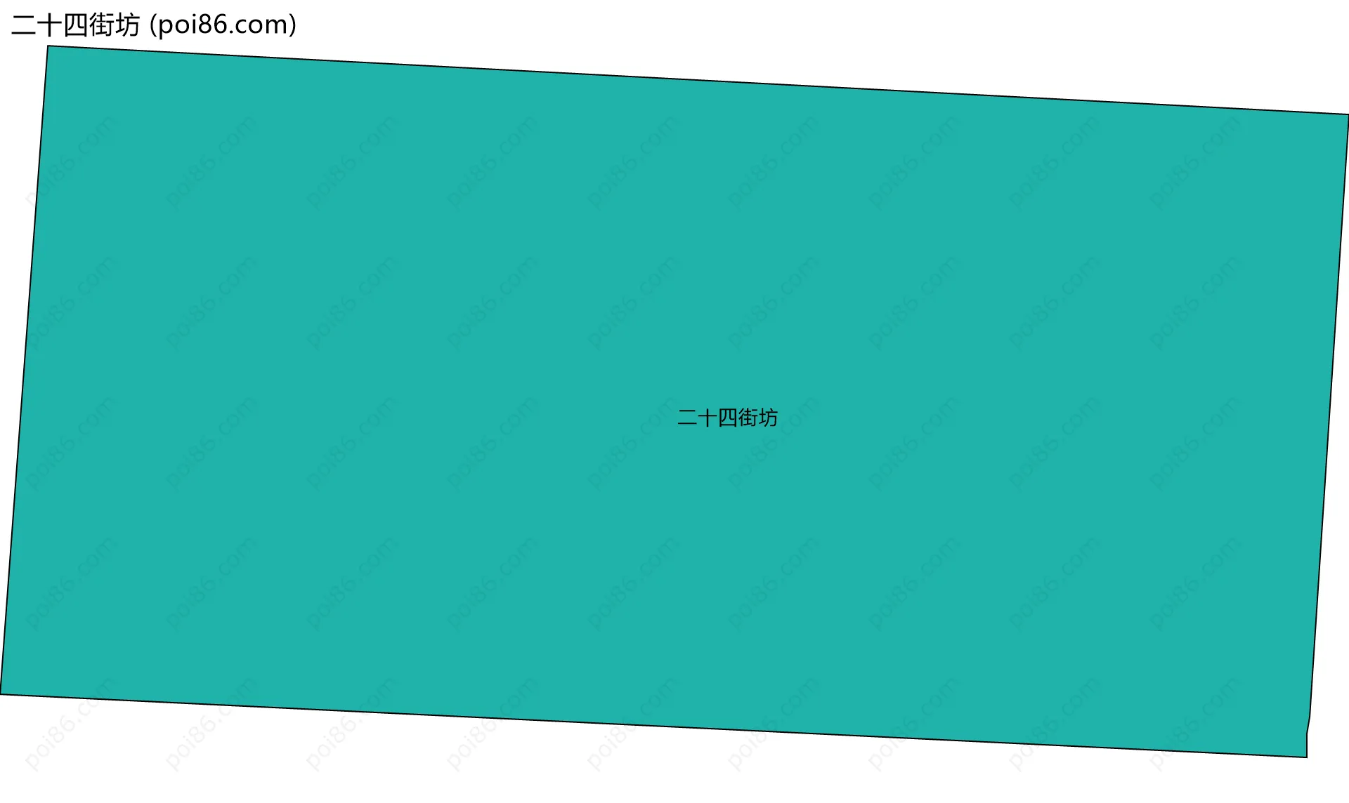 二十四街坊边界地图