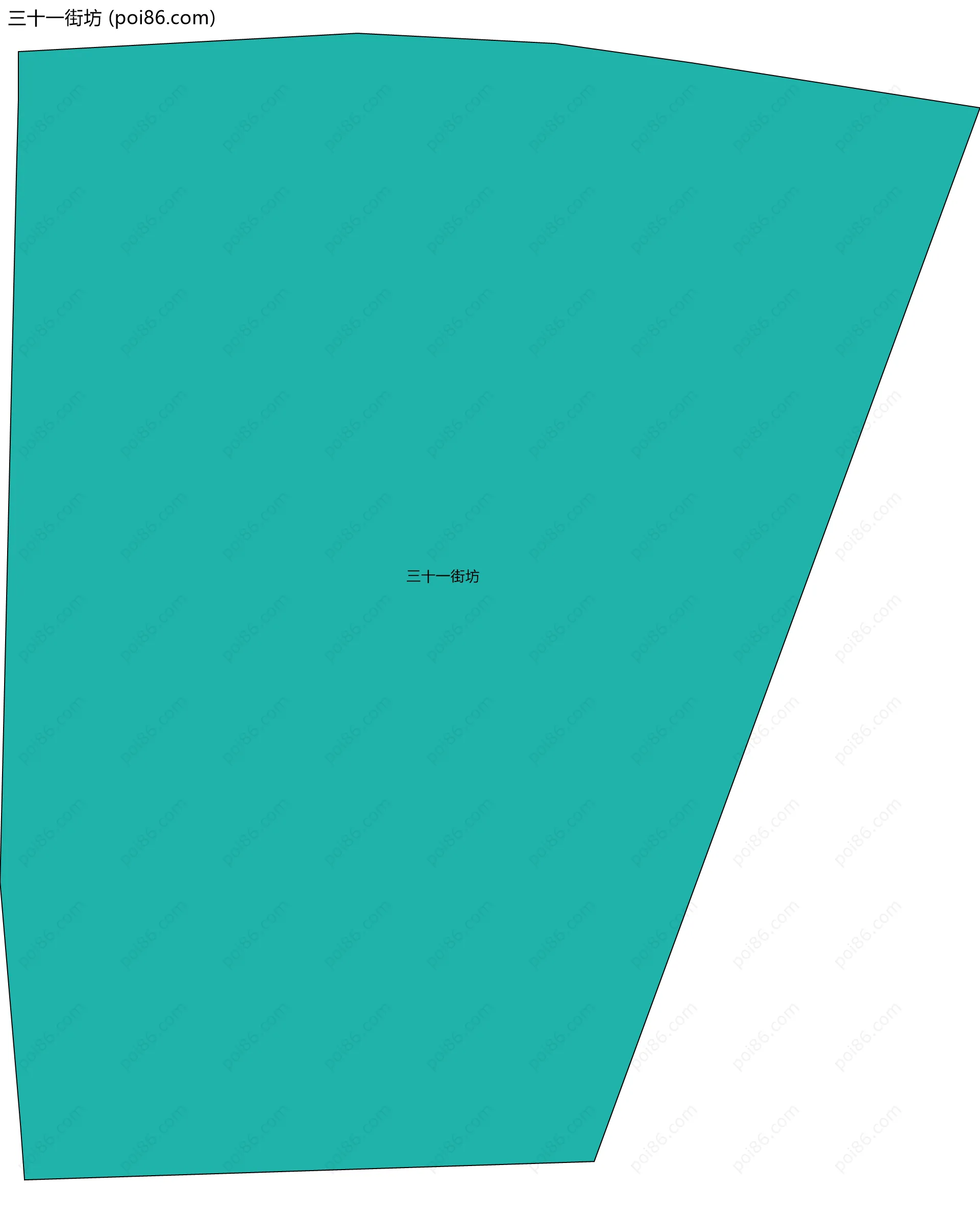 三十一街坊边界地图