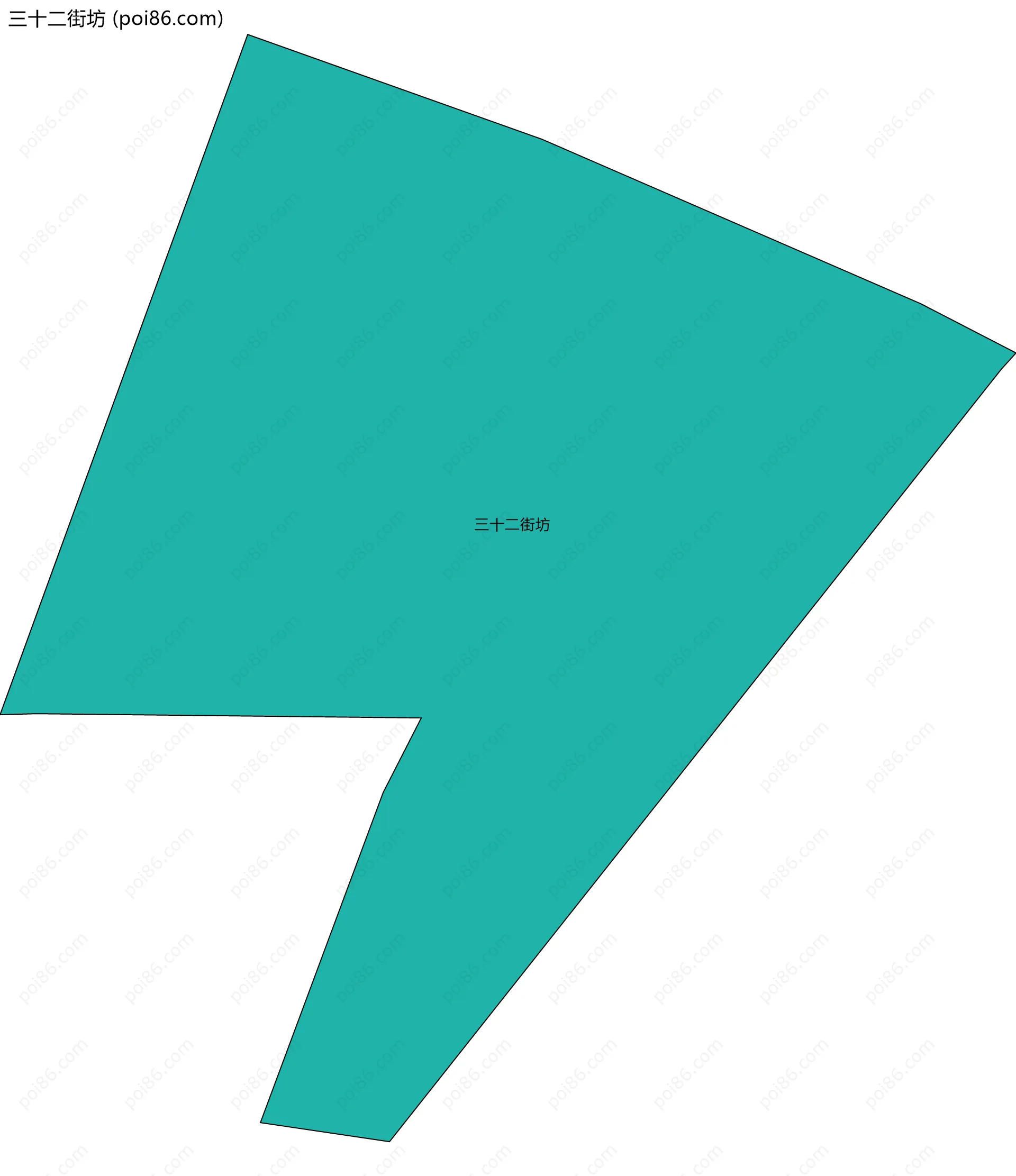 三十二街坊边界地图