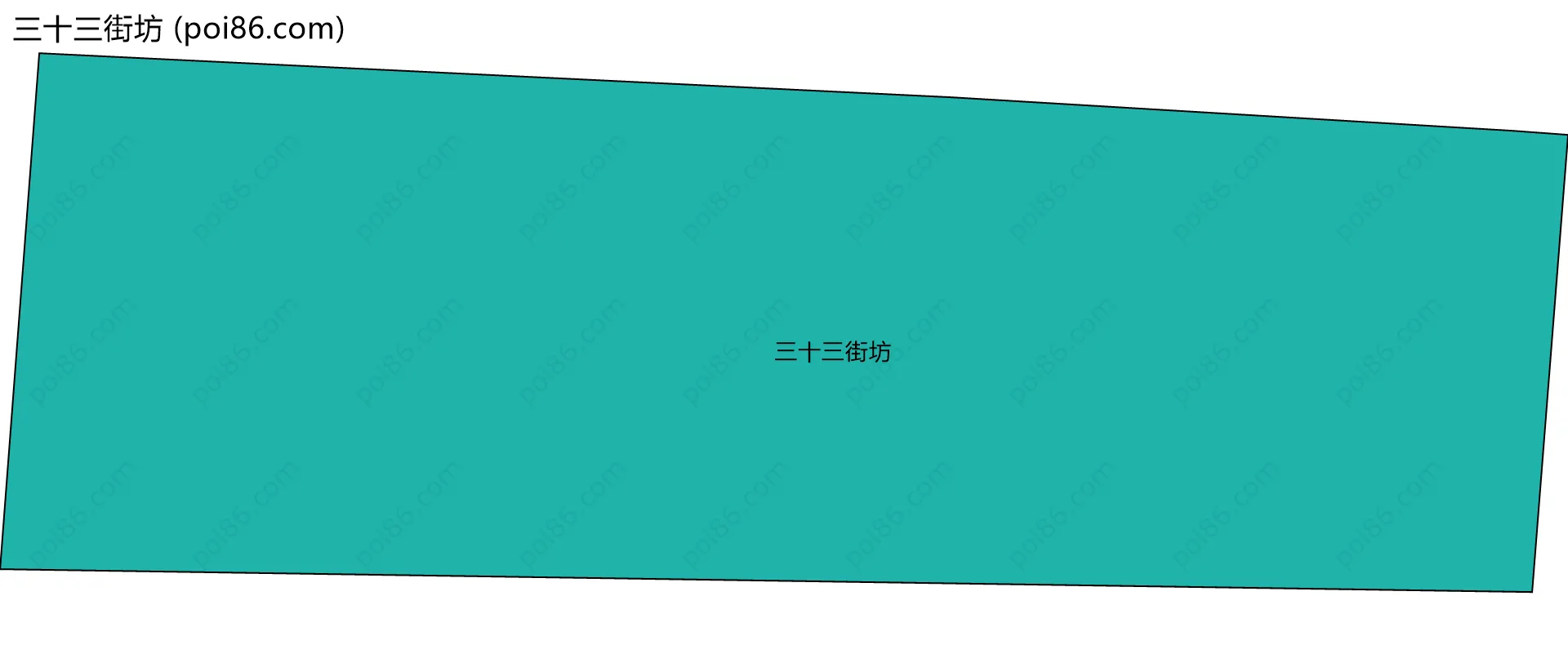 三十三街坊边界地图