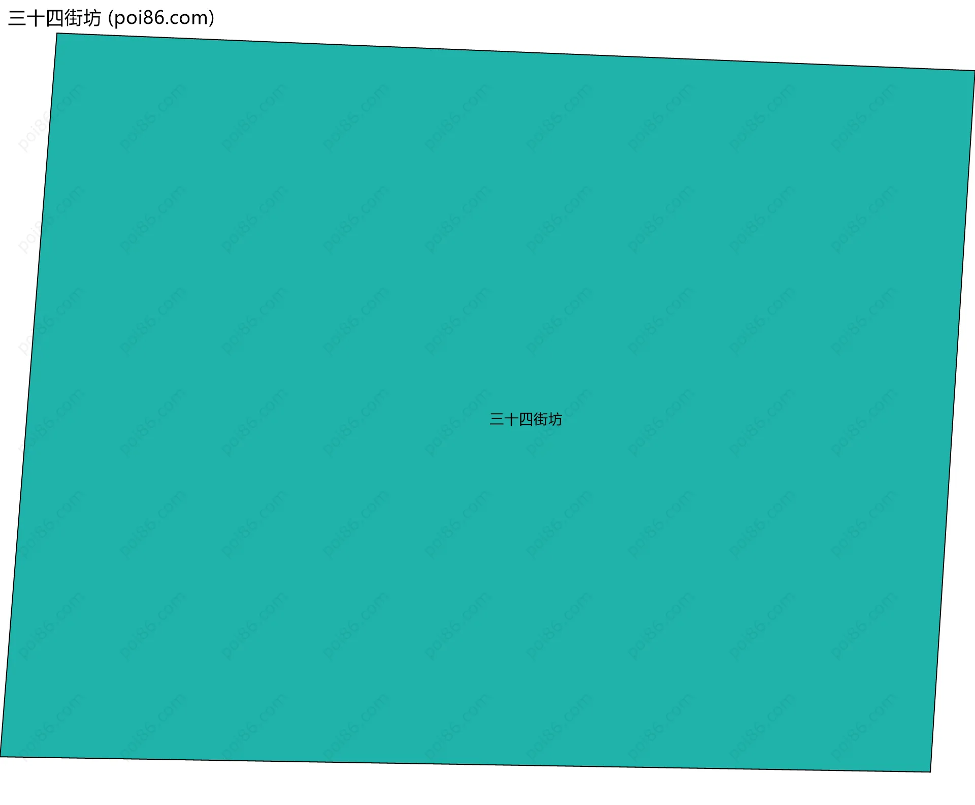 三十四街坊边界地图