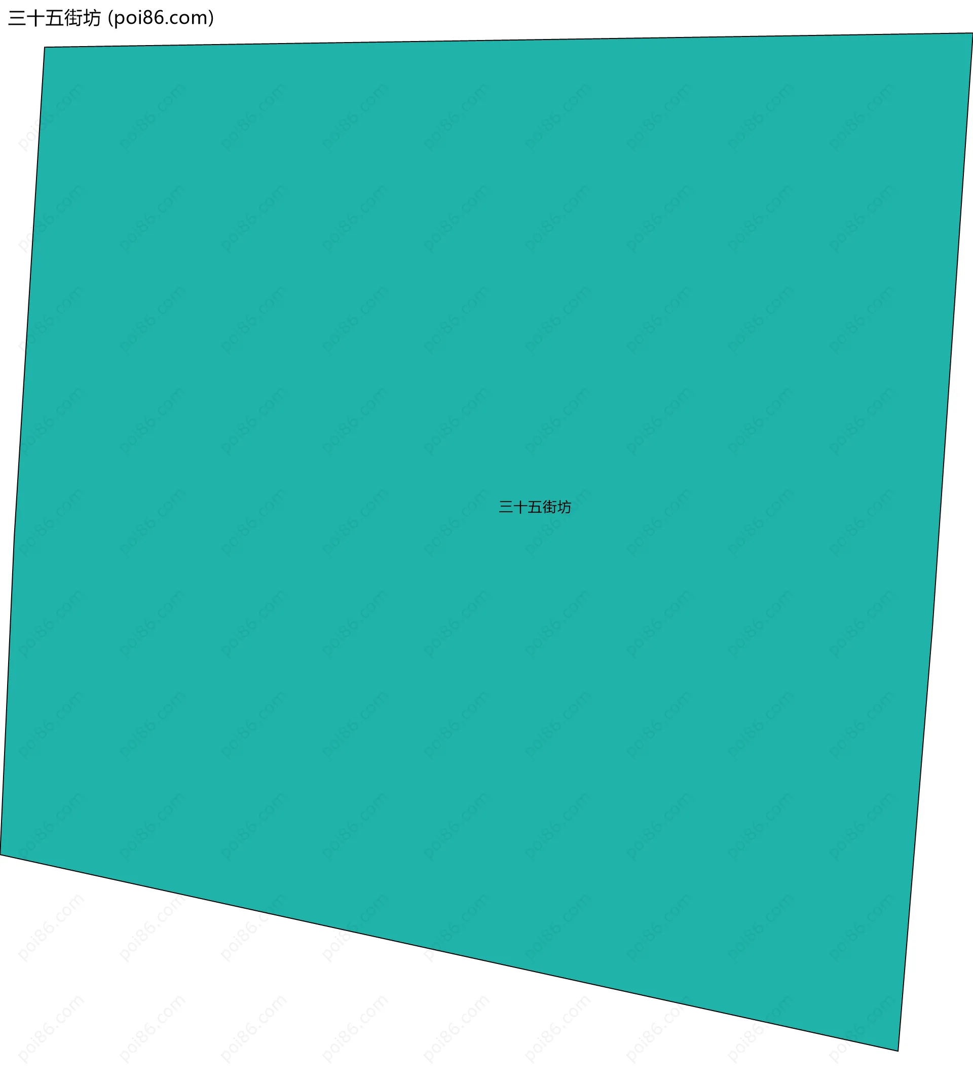 三十五街坊边界地图