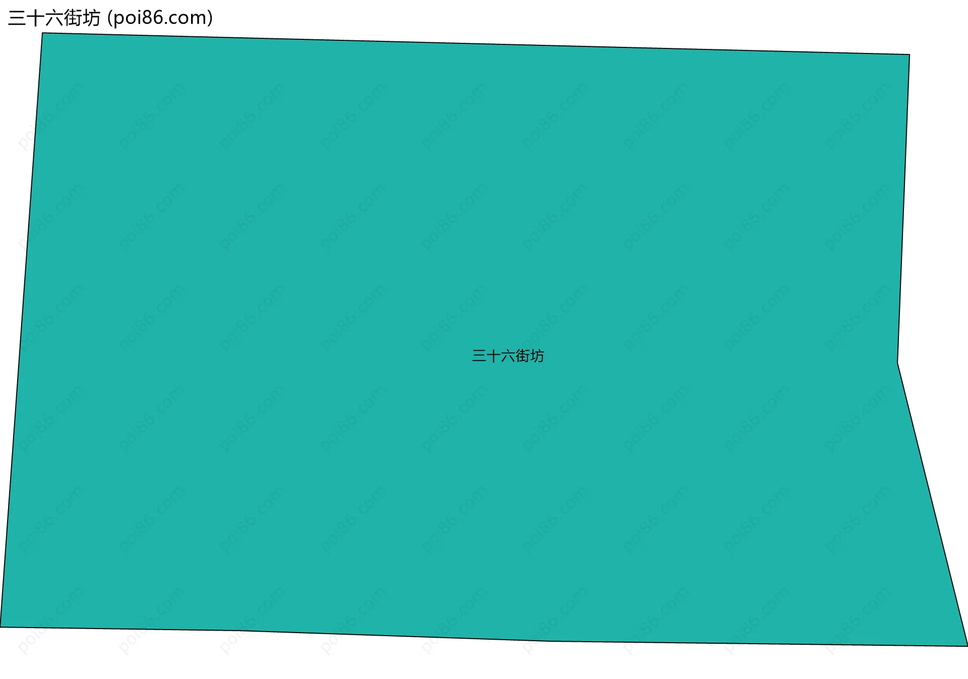 三十六街坊边界地图
