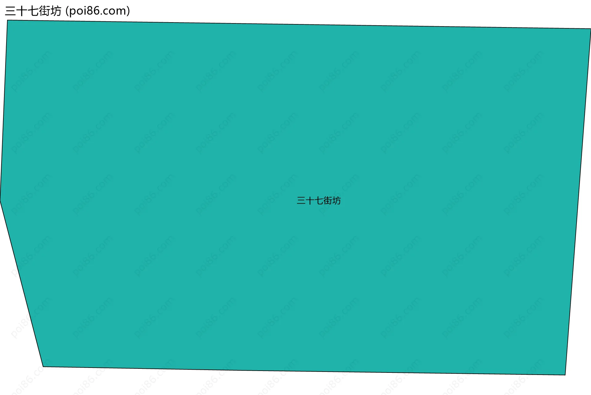 三十七街坊边界地图