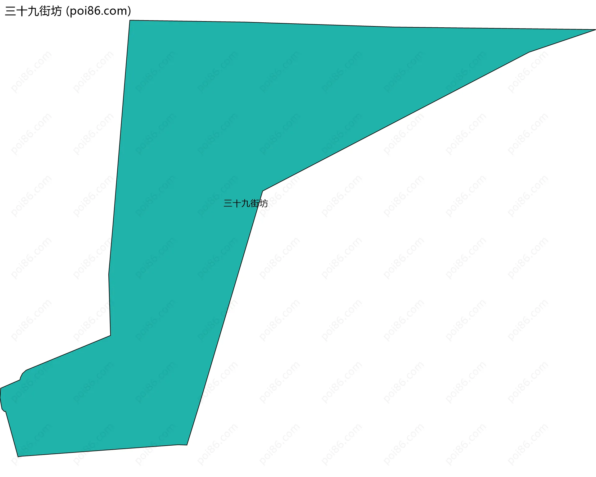 三十九街坊边界地图