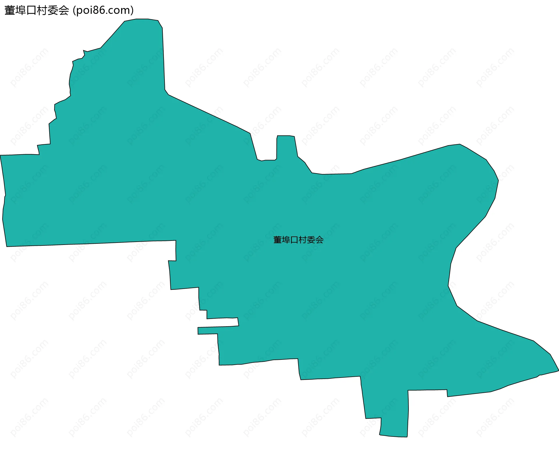 董埠口村委会边界地图