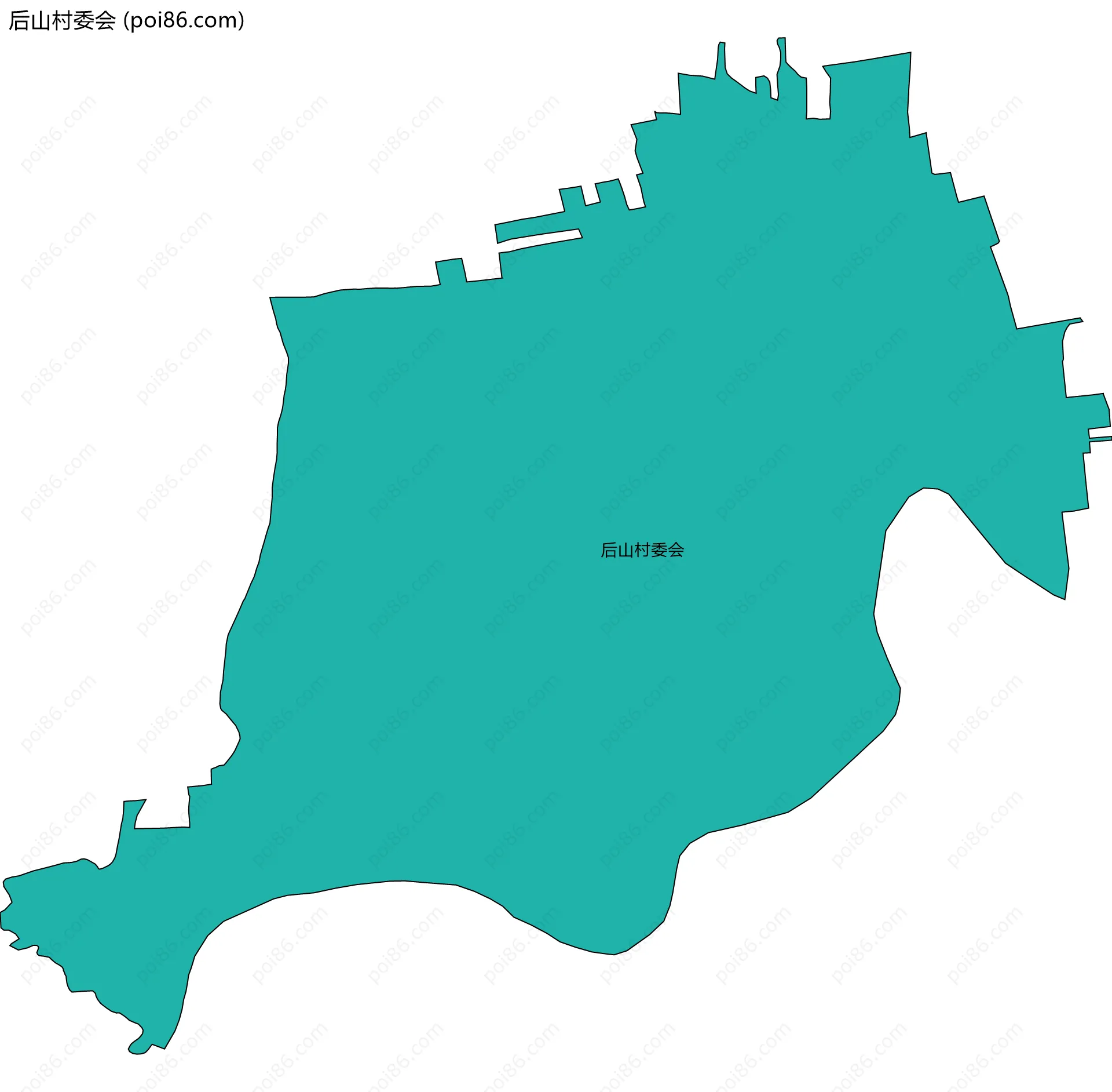 后山村委会边界地图