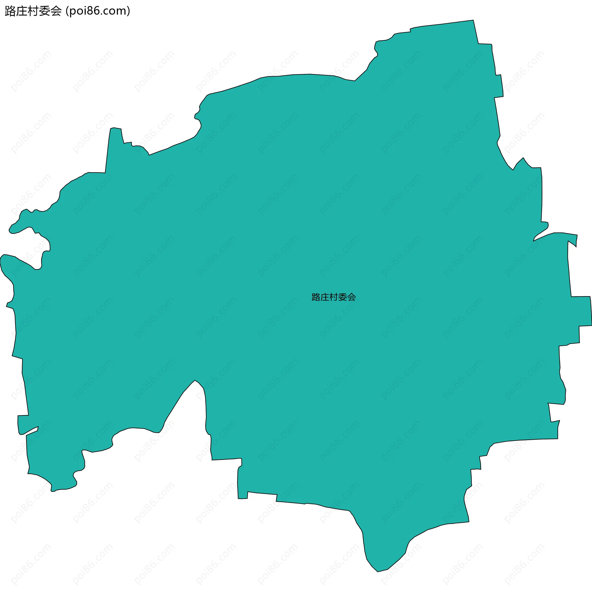 路庄村委会边界地图