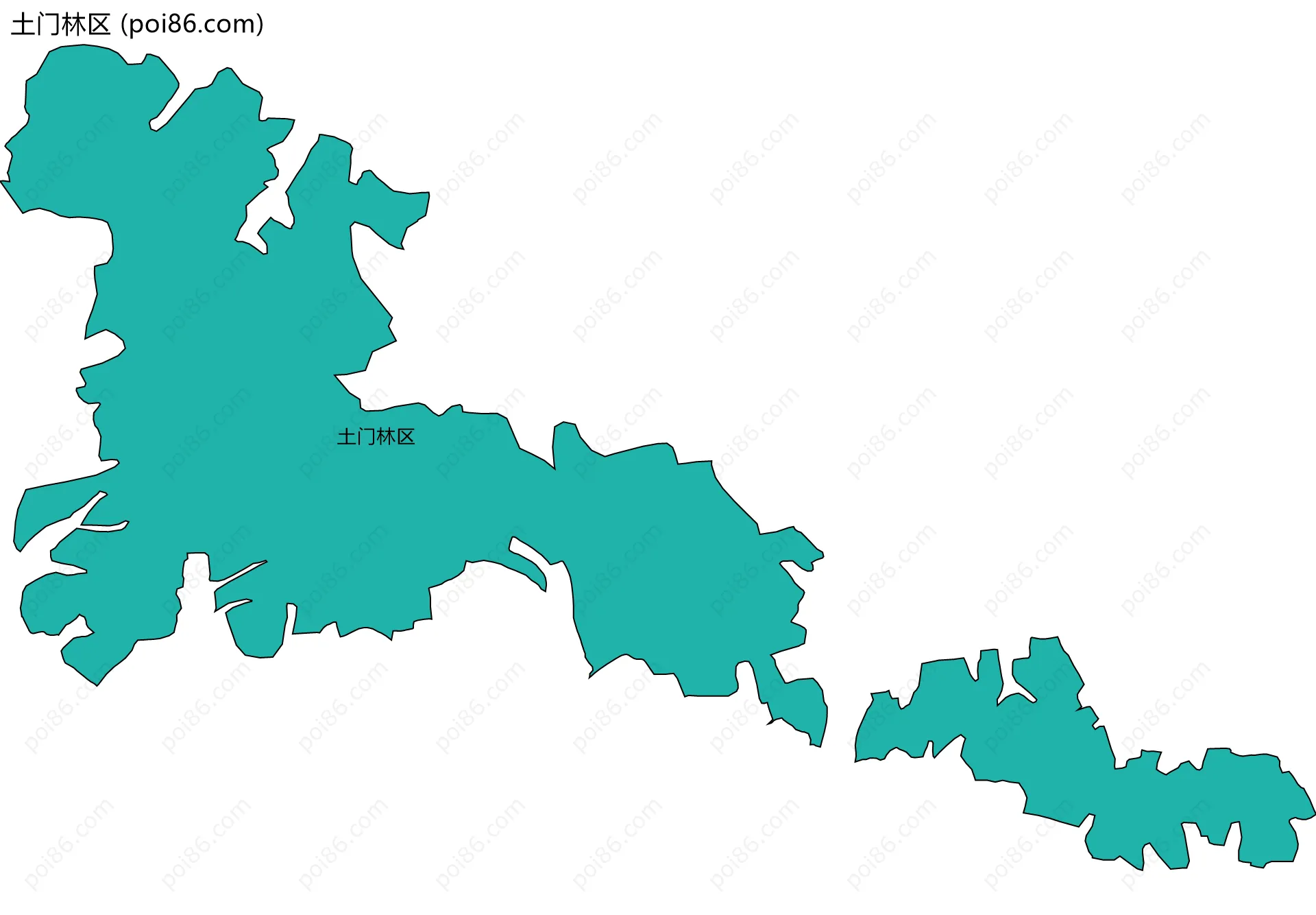 土门林区边界地图
