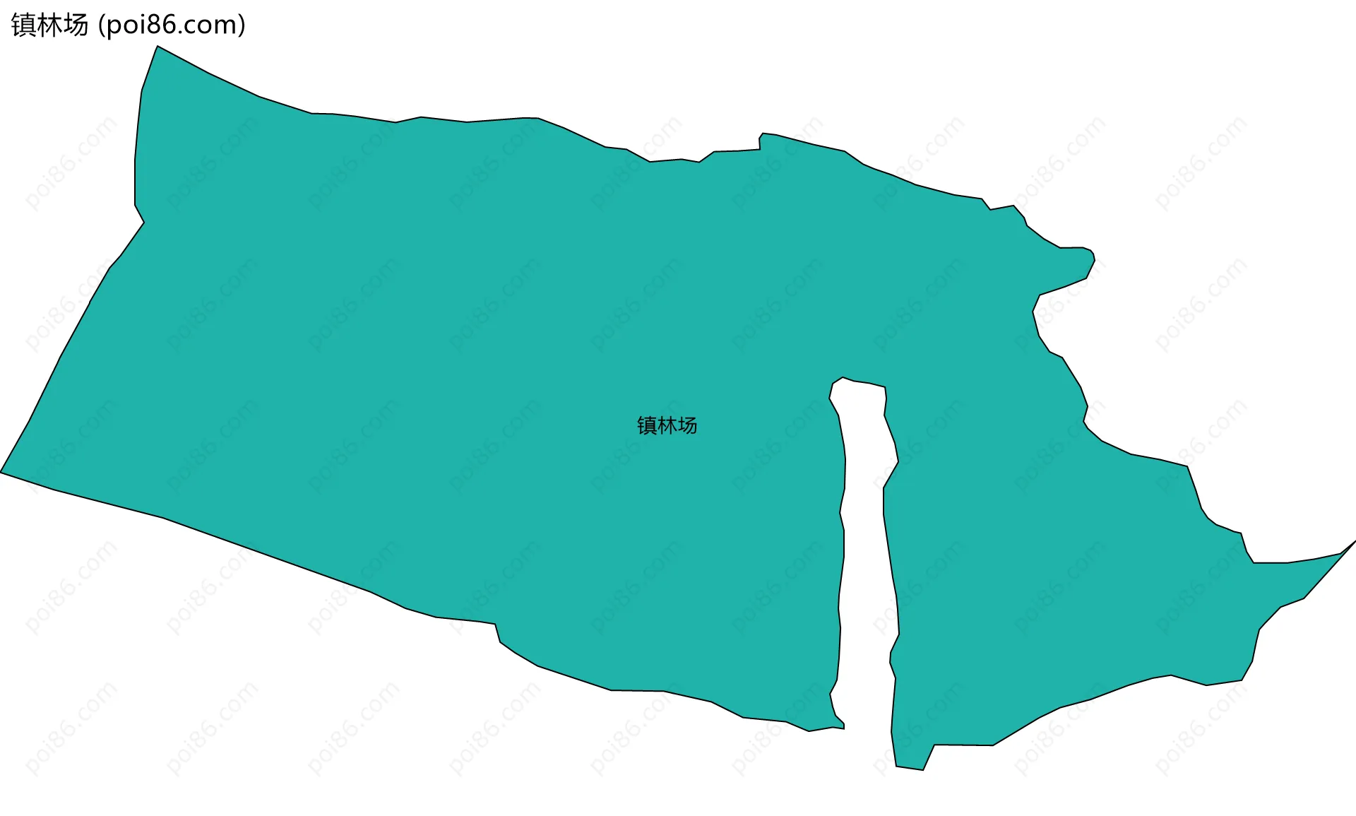 镇林场边界地图