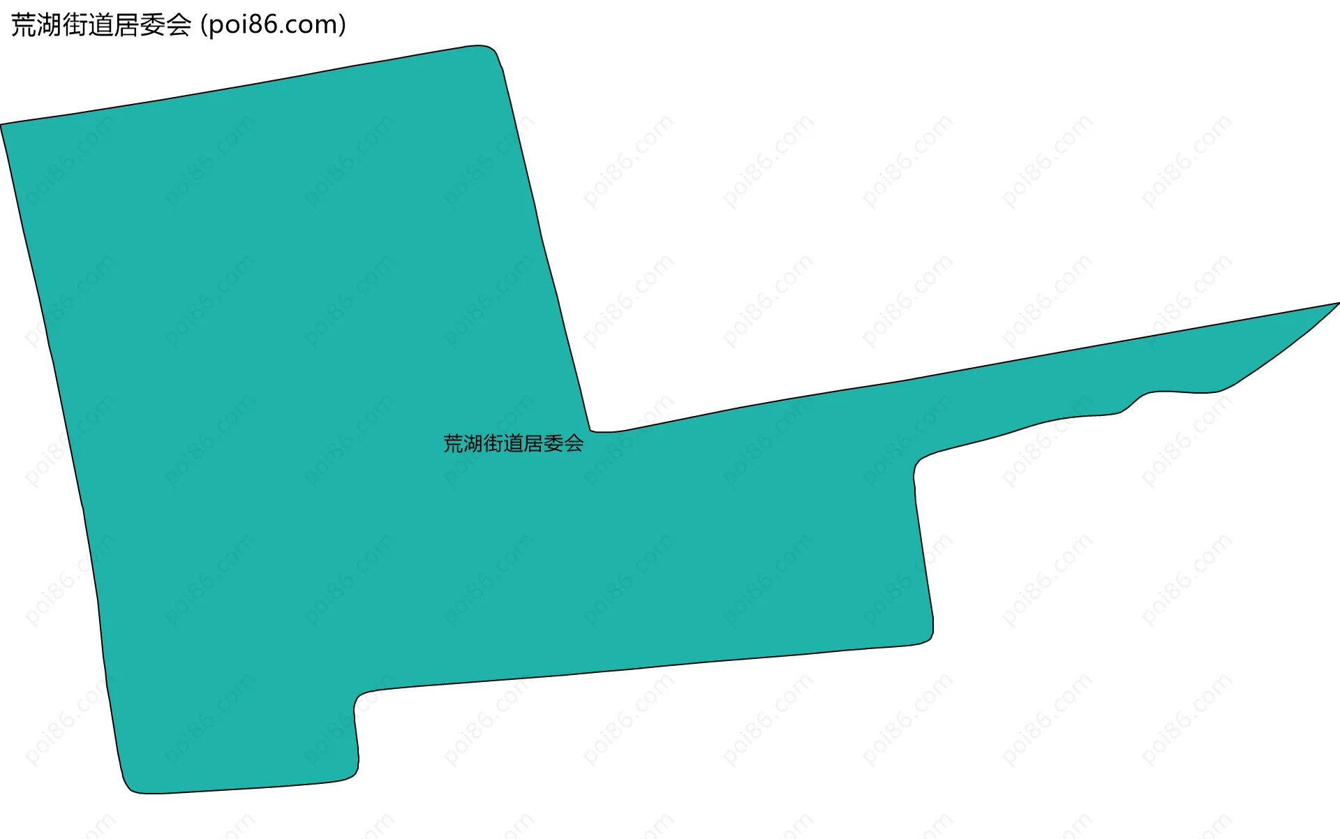 荒湖街道居委会边界地图