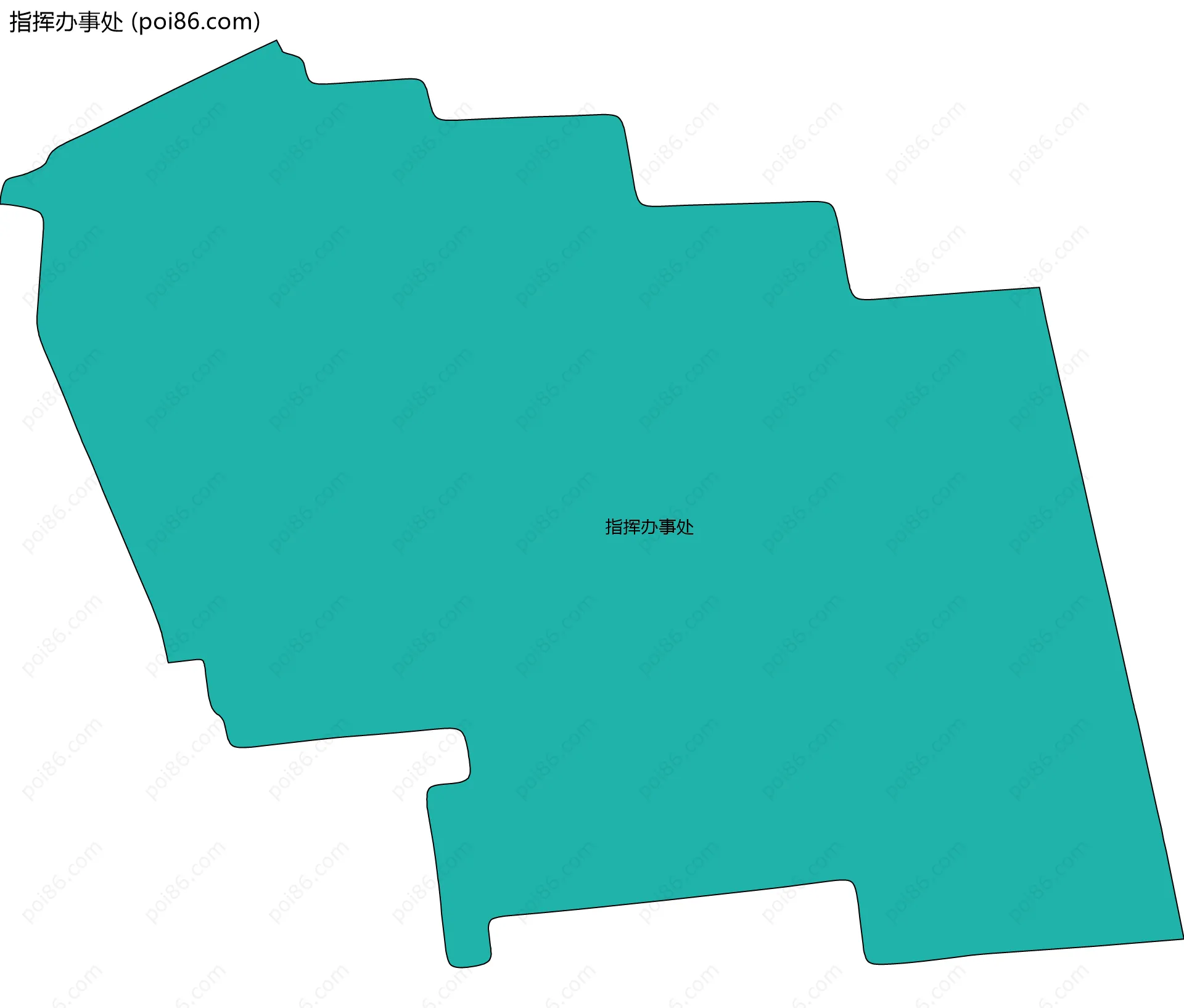 指挥办事处边界地图