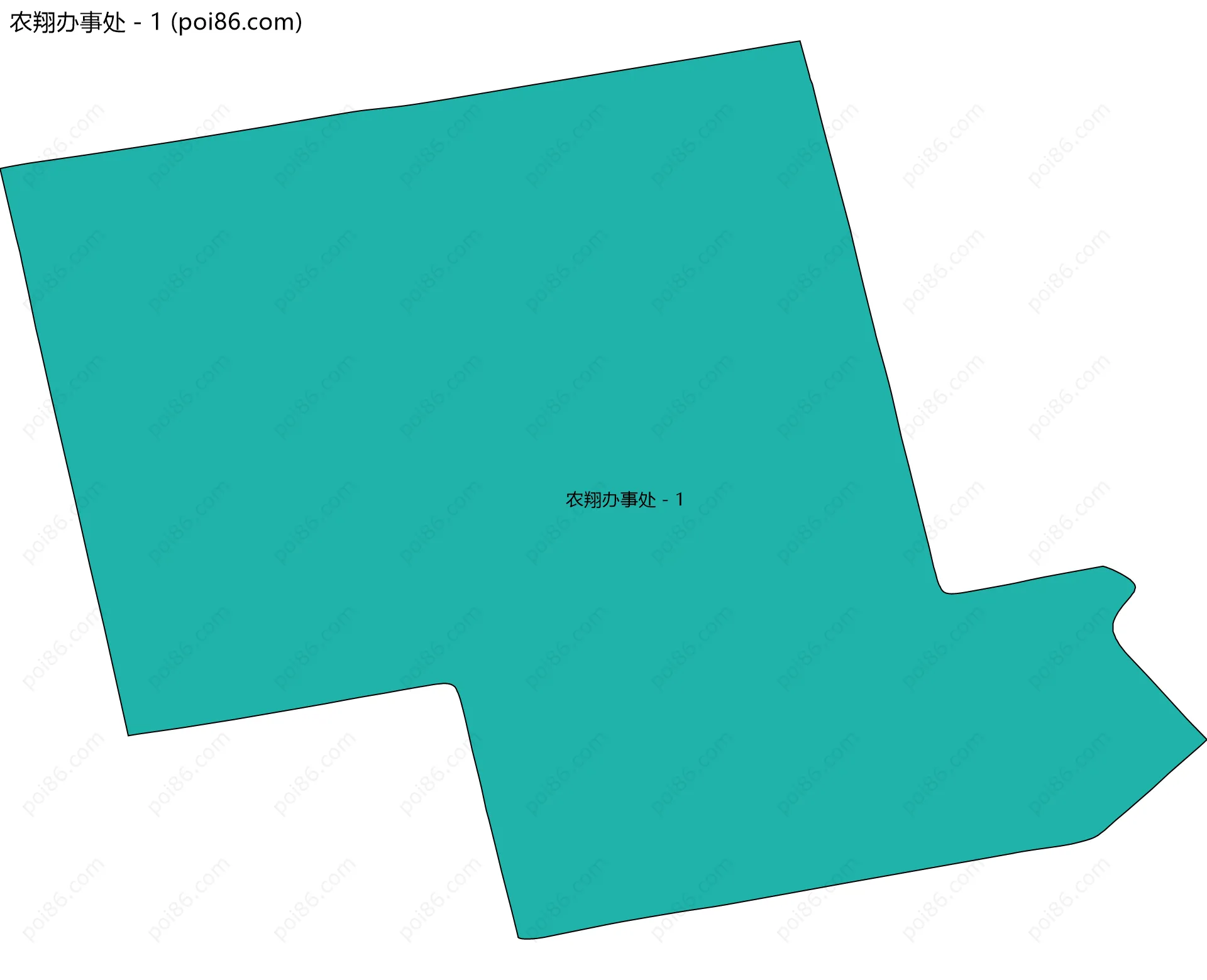 农翔办事处－1边界地图