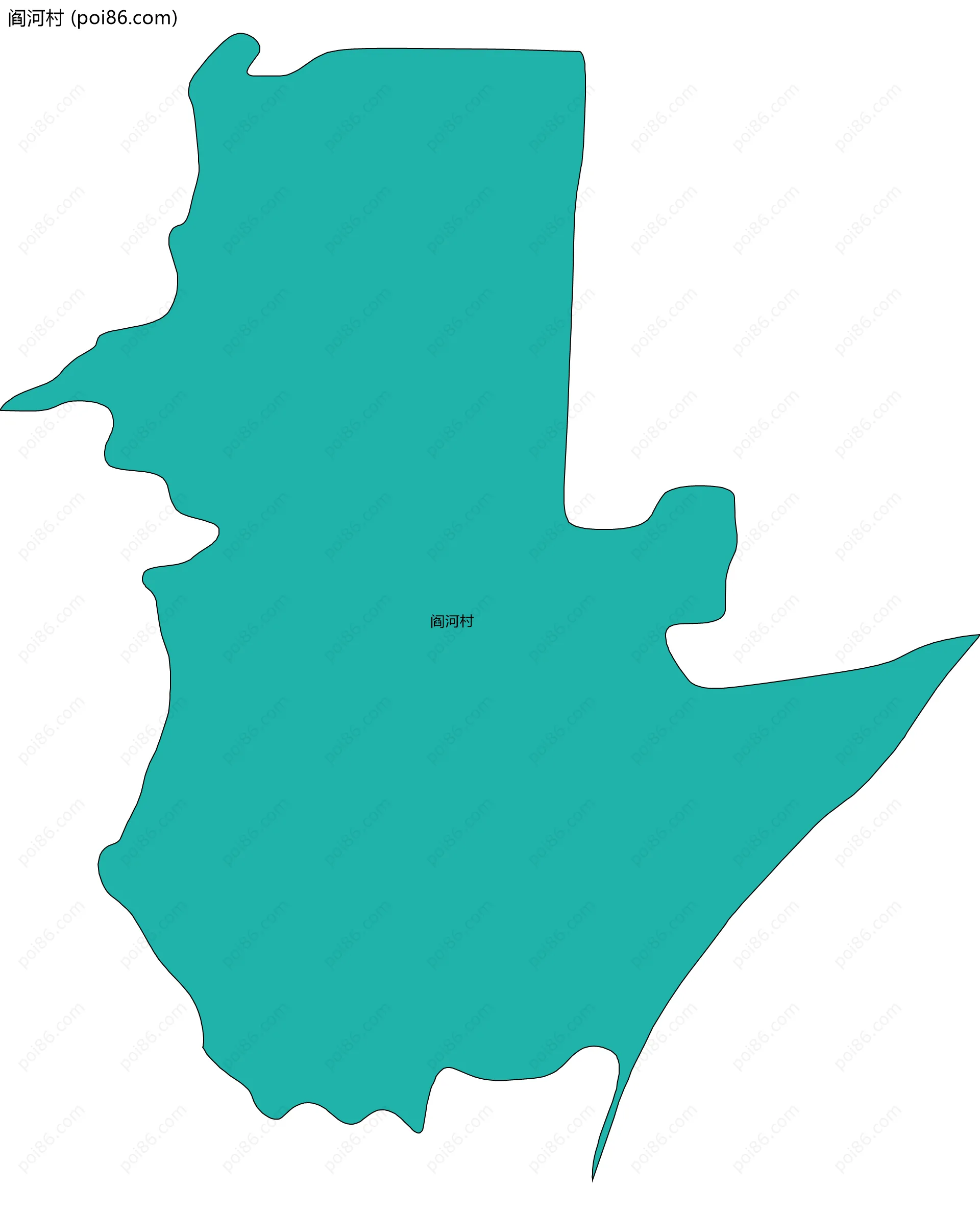 阎河村边界地图