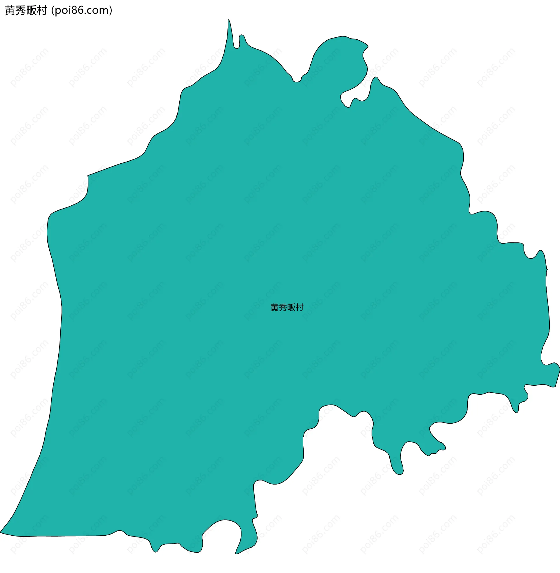 黄秀畈村边界地图