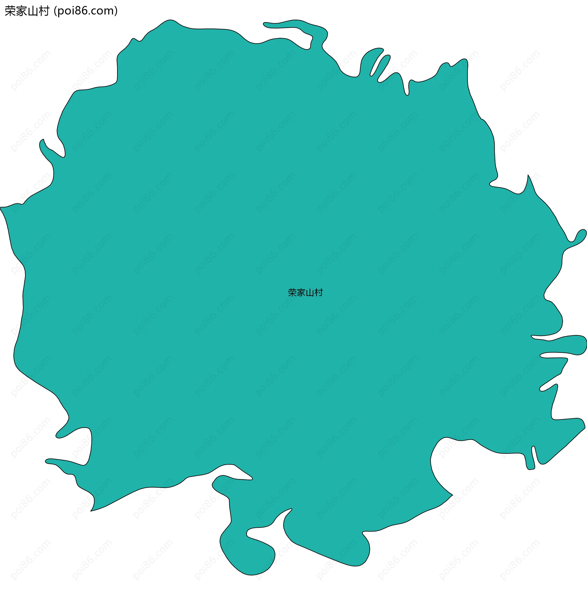 荣家山村边界地图