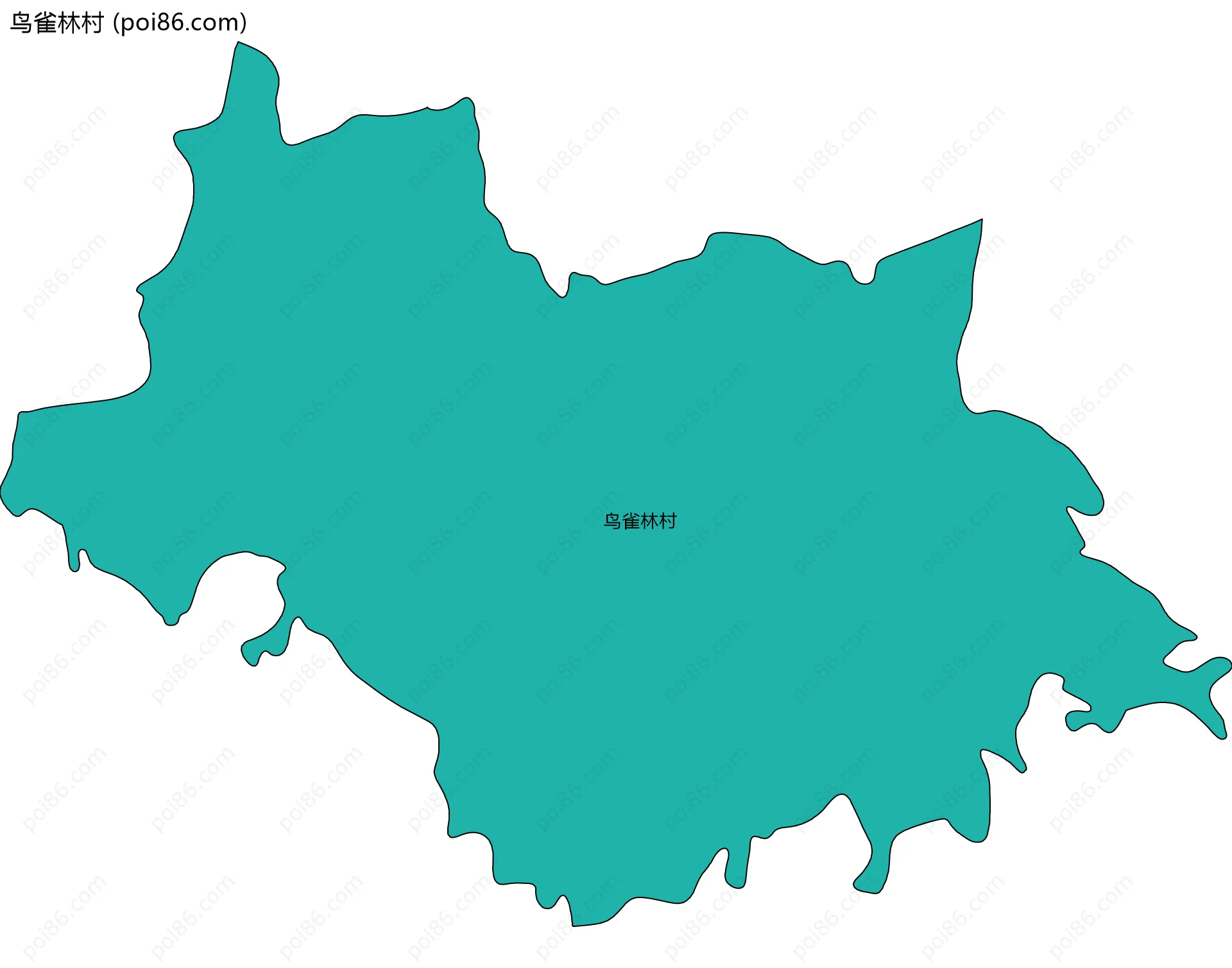 鸟雀林村边界地图
