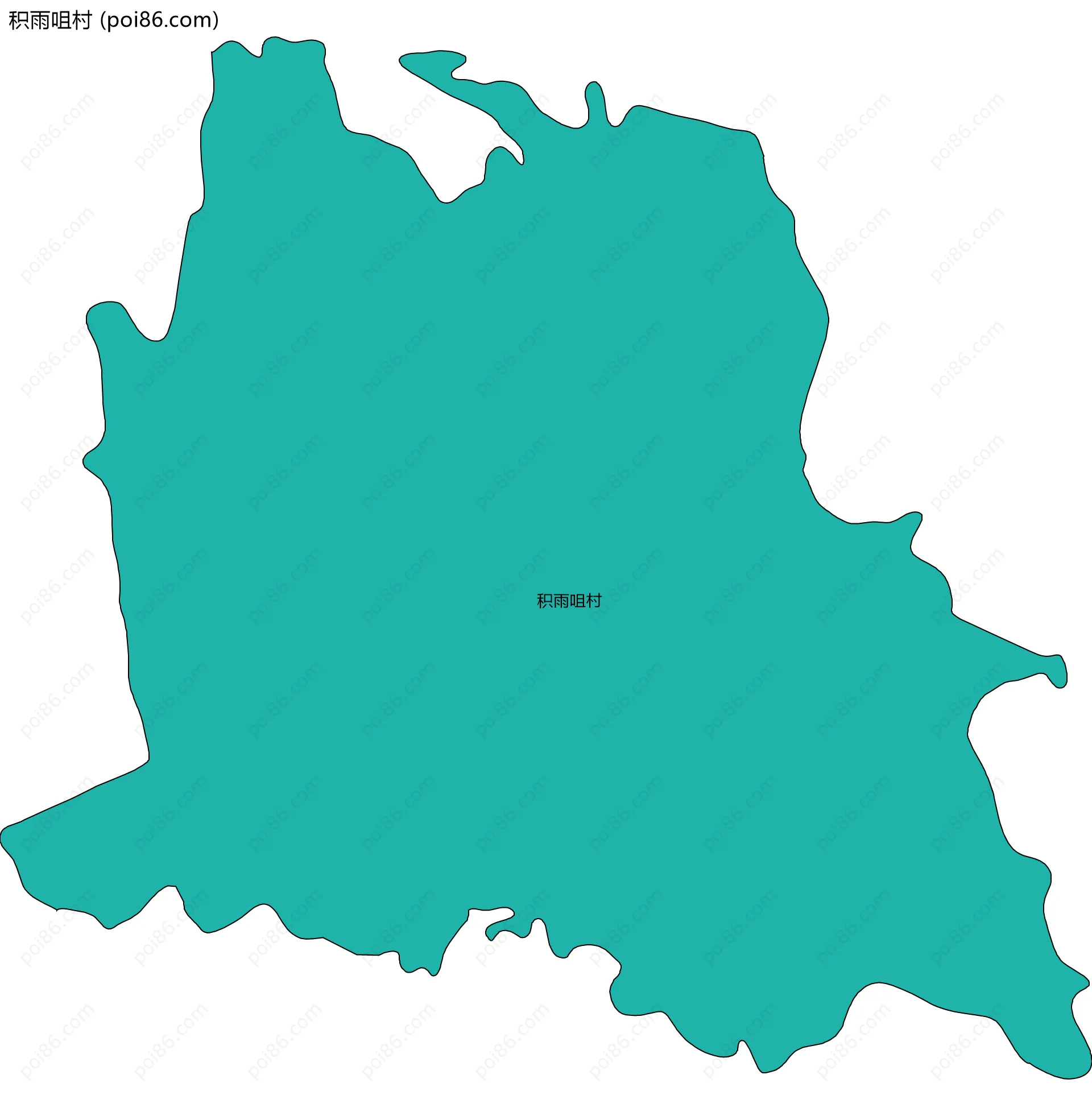 积雨咀村边界地图
