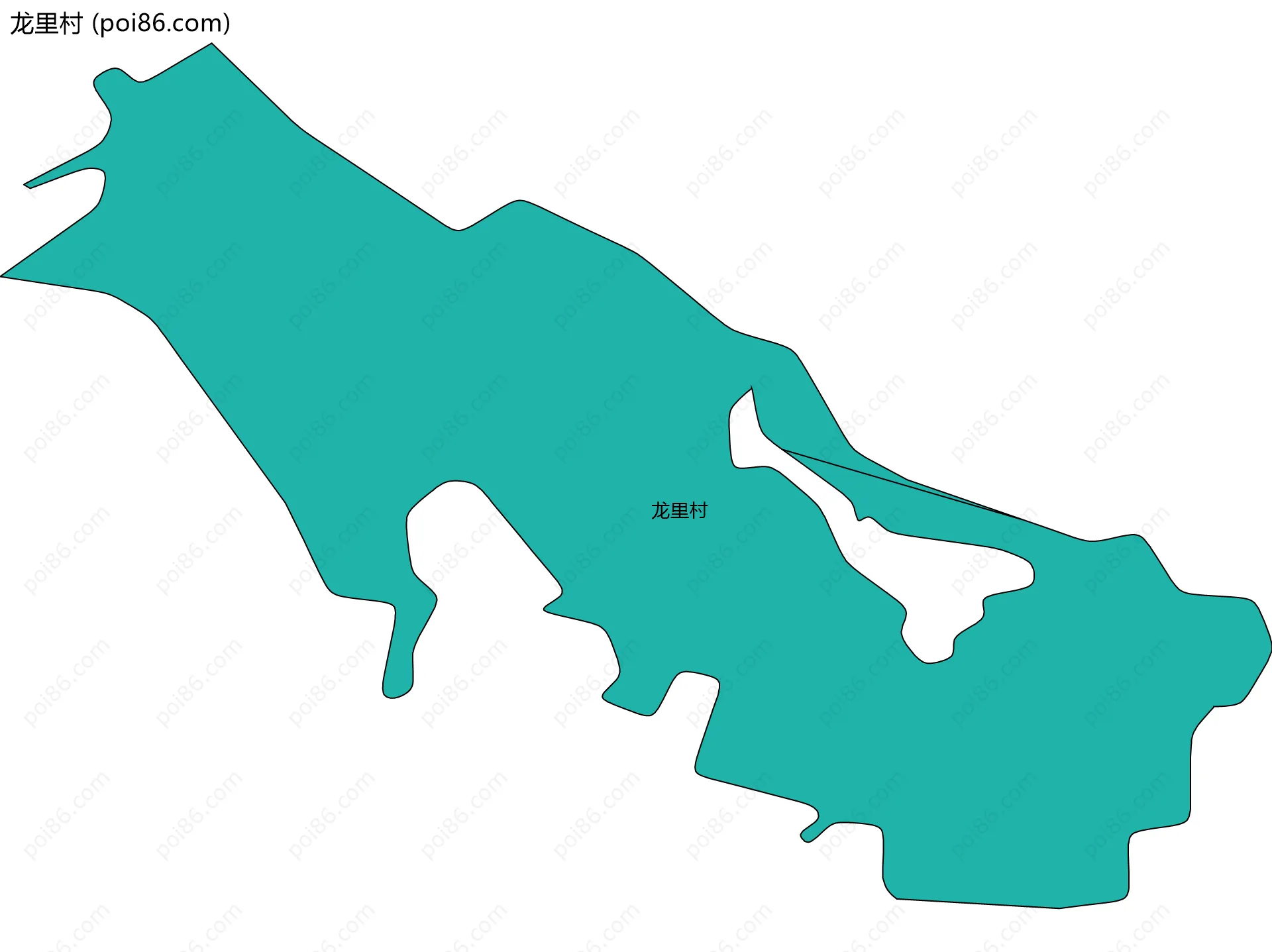 龙里村边界地图