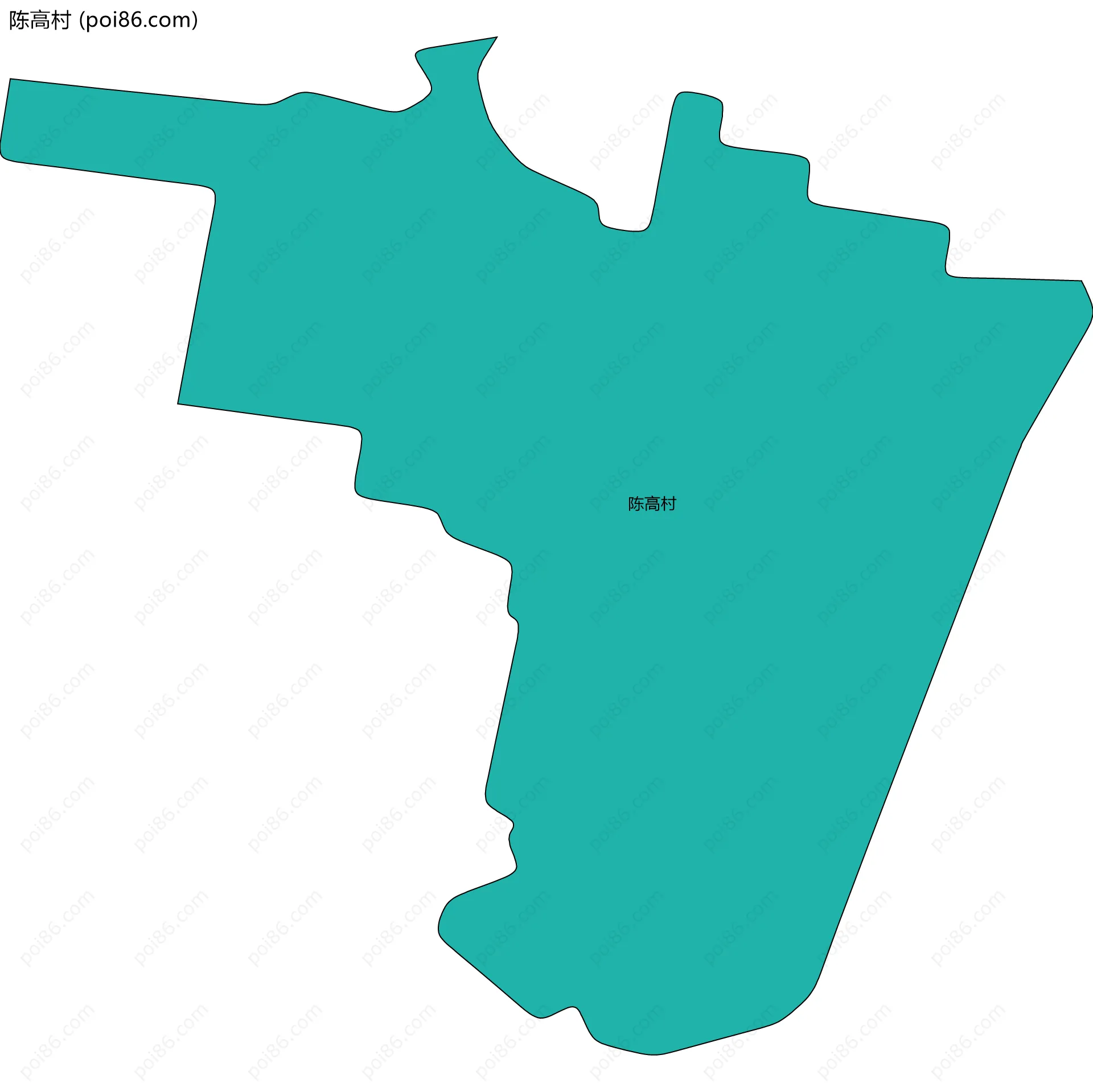陈高村边界地图