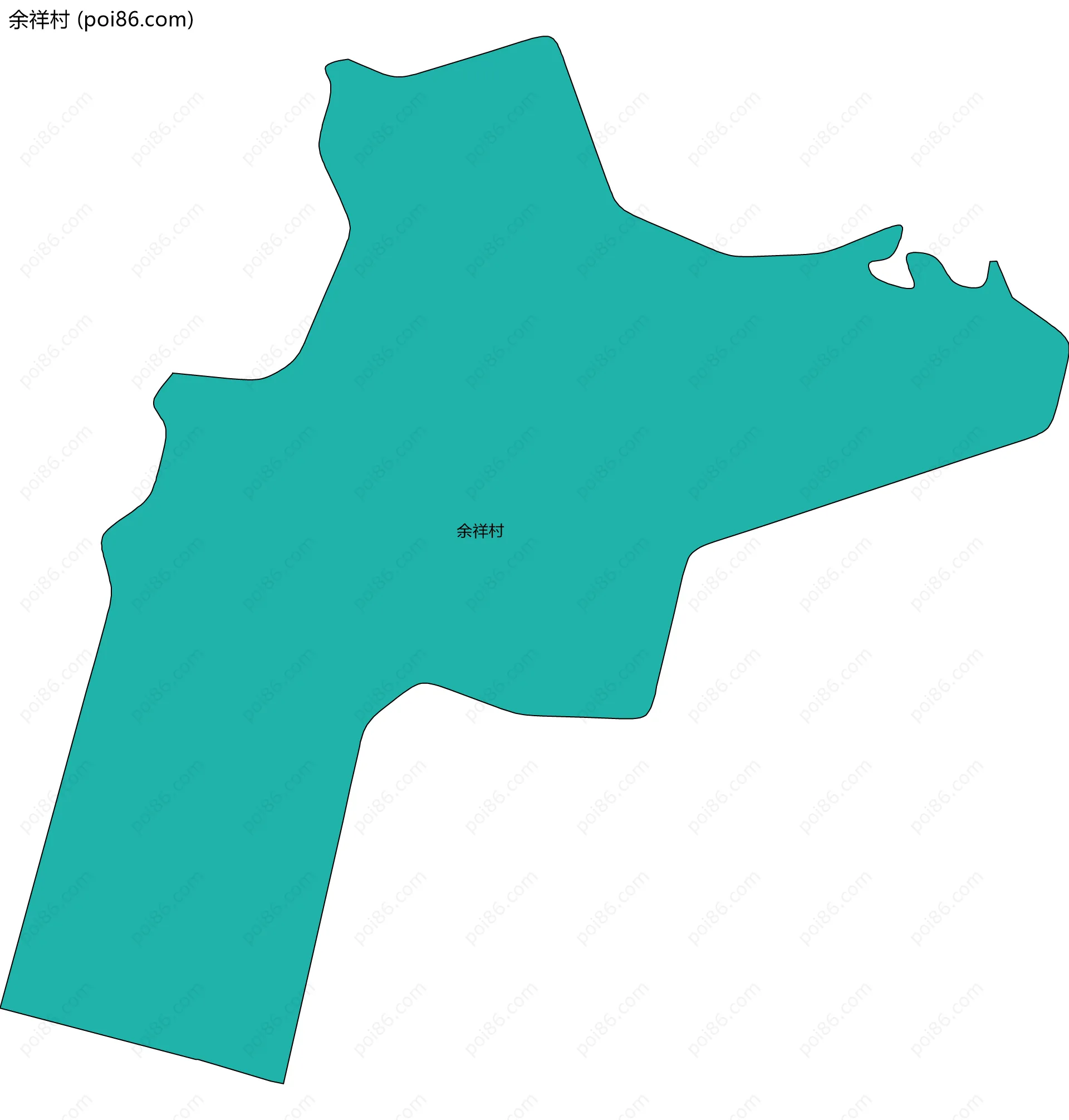 余祥村边界地图