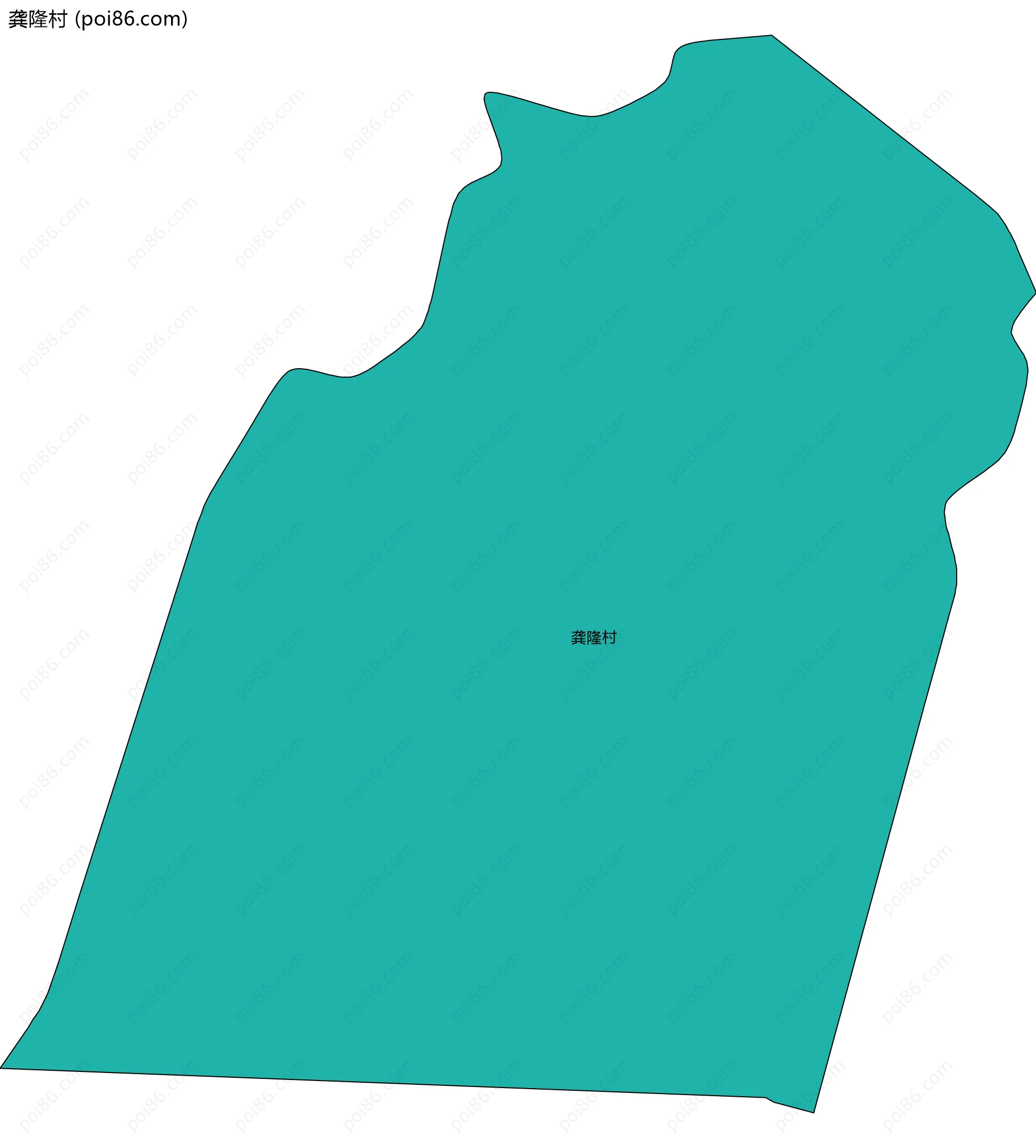 龚隆村边界地图