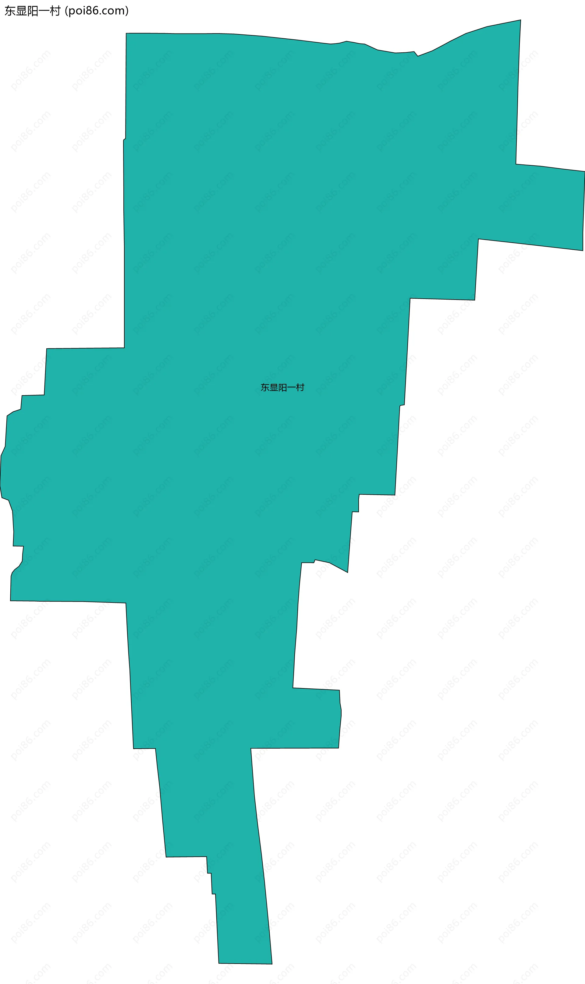东显阳一村边界地图