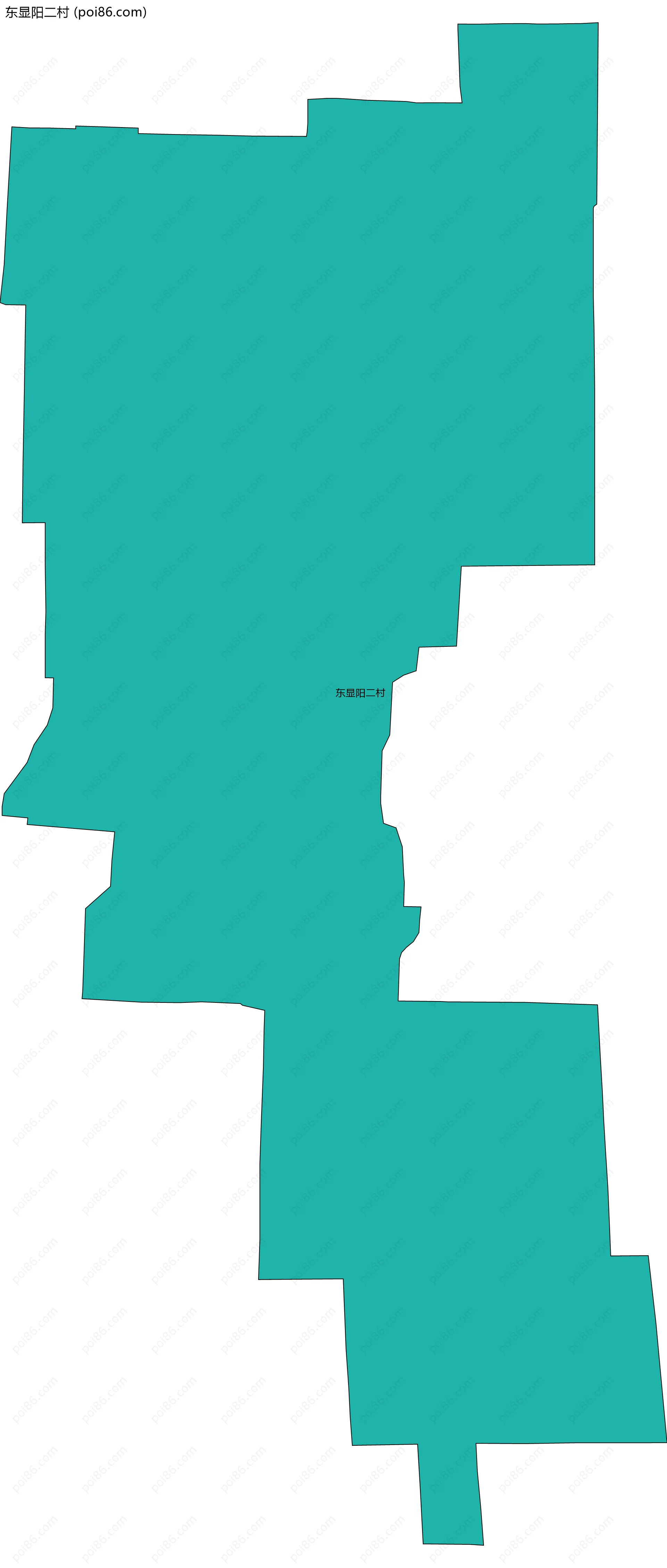 东显阳二村边界地图