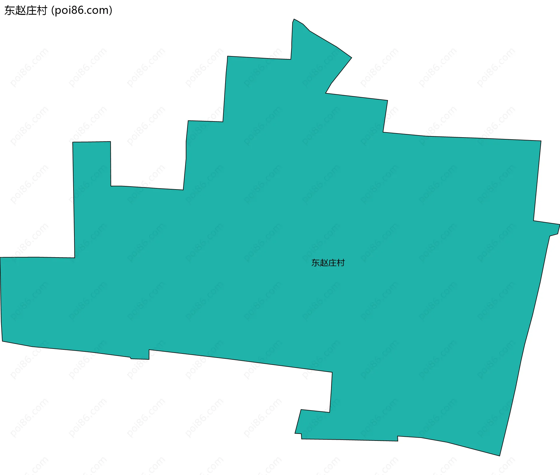 东赵庄村边界地图
