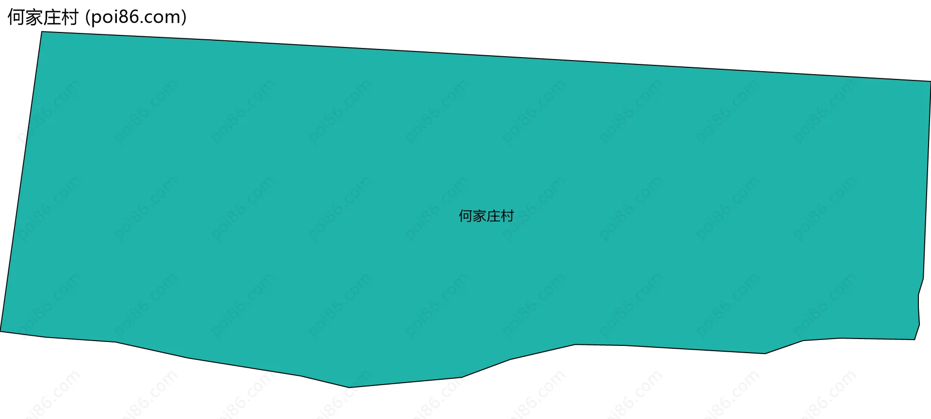 何家庄村边界地图