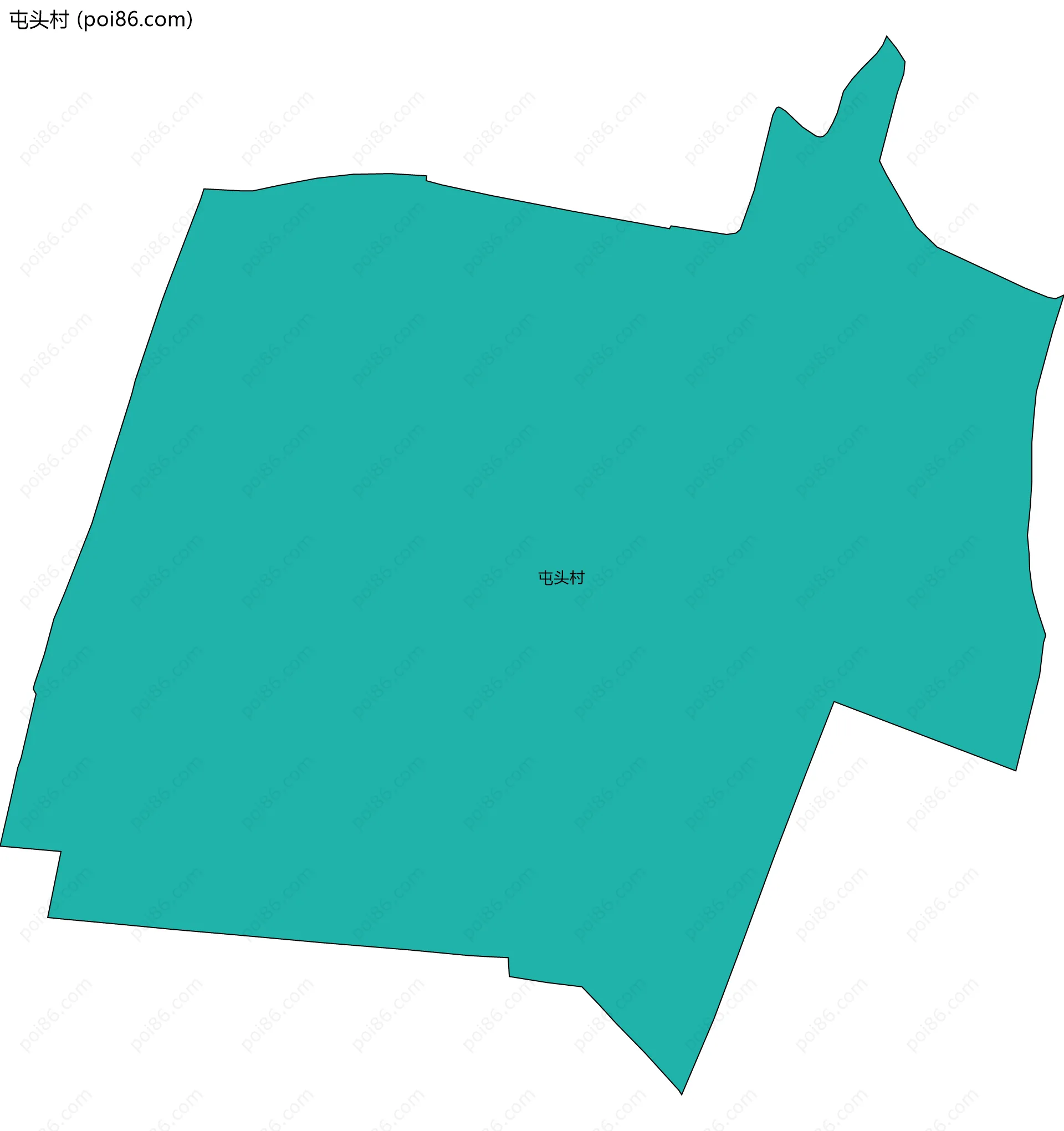 屯头村边界地图