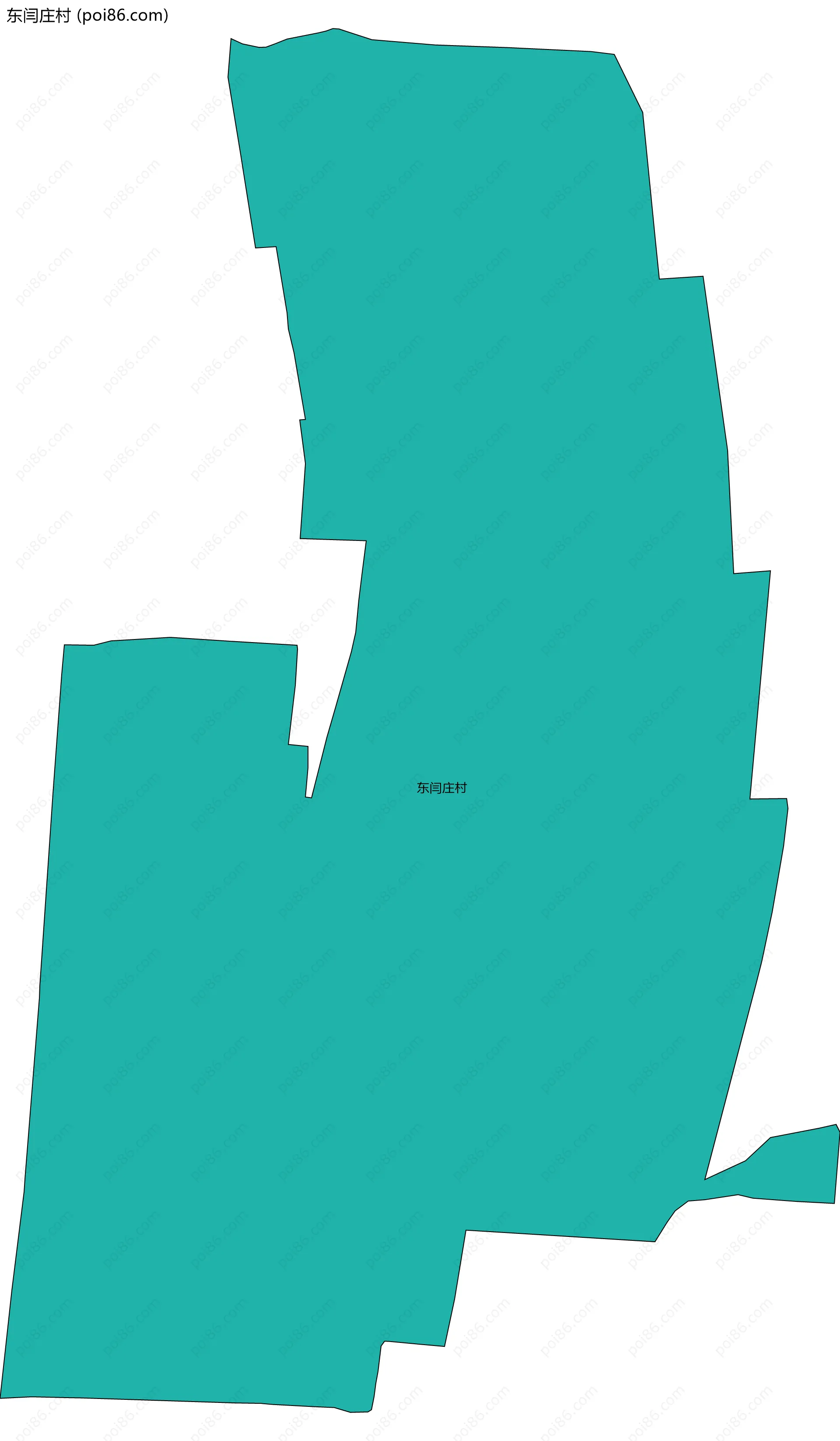 东闫庄村边界地图