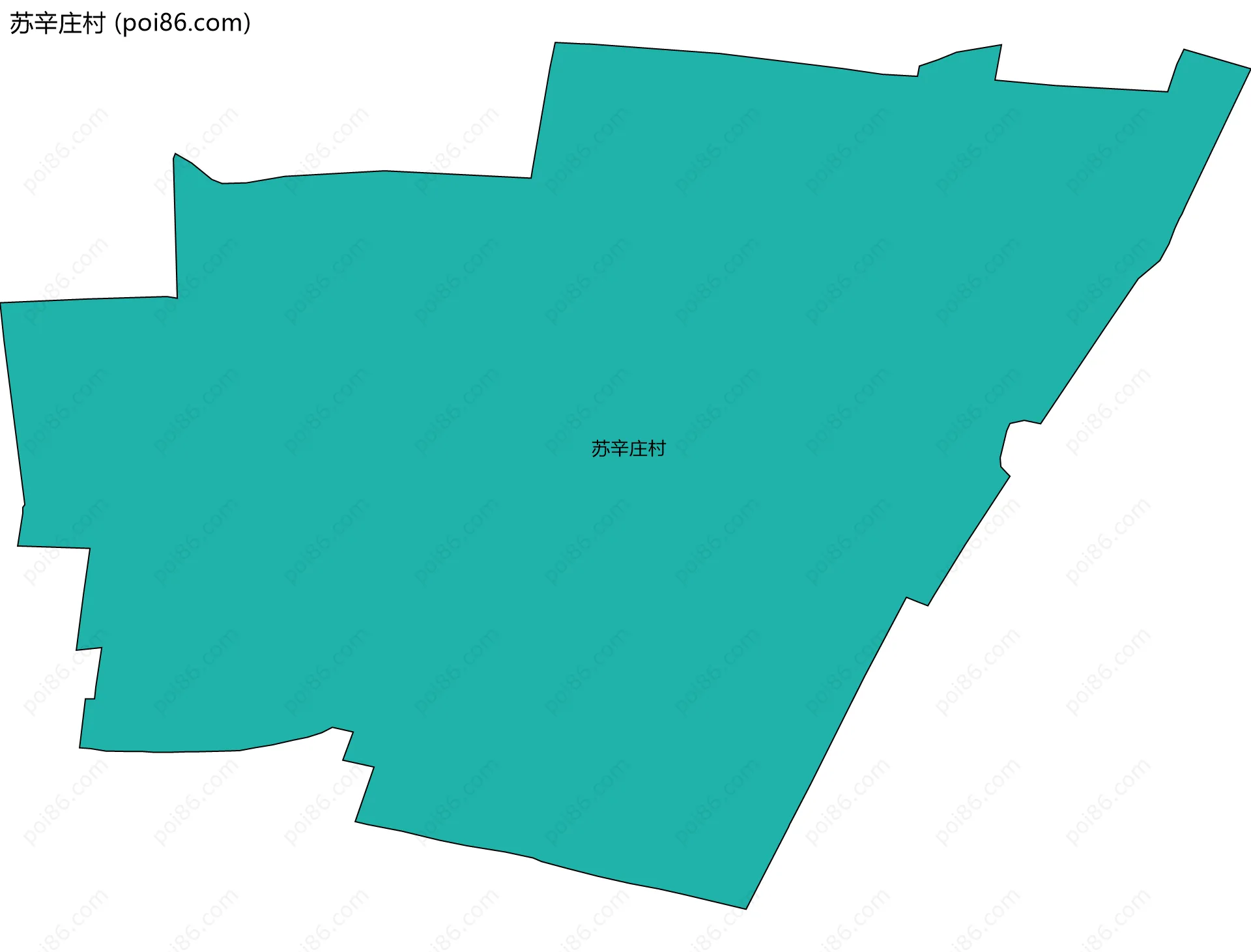 苏辛庄村边界地图