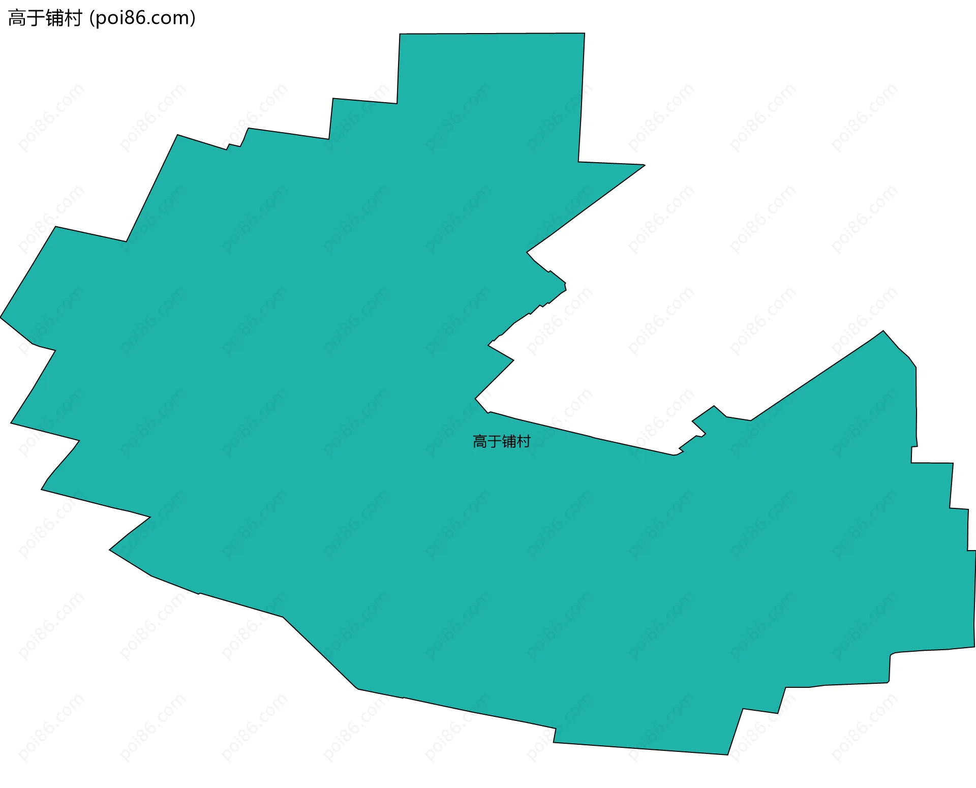 高于铺村边界地图