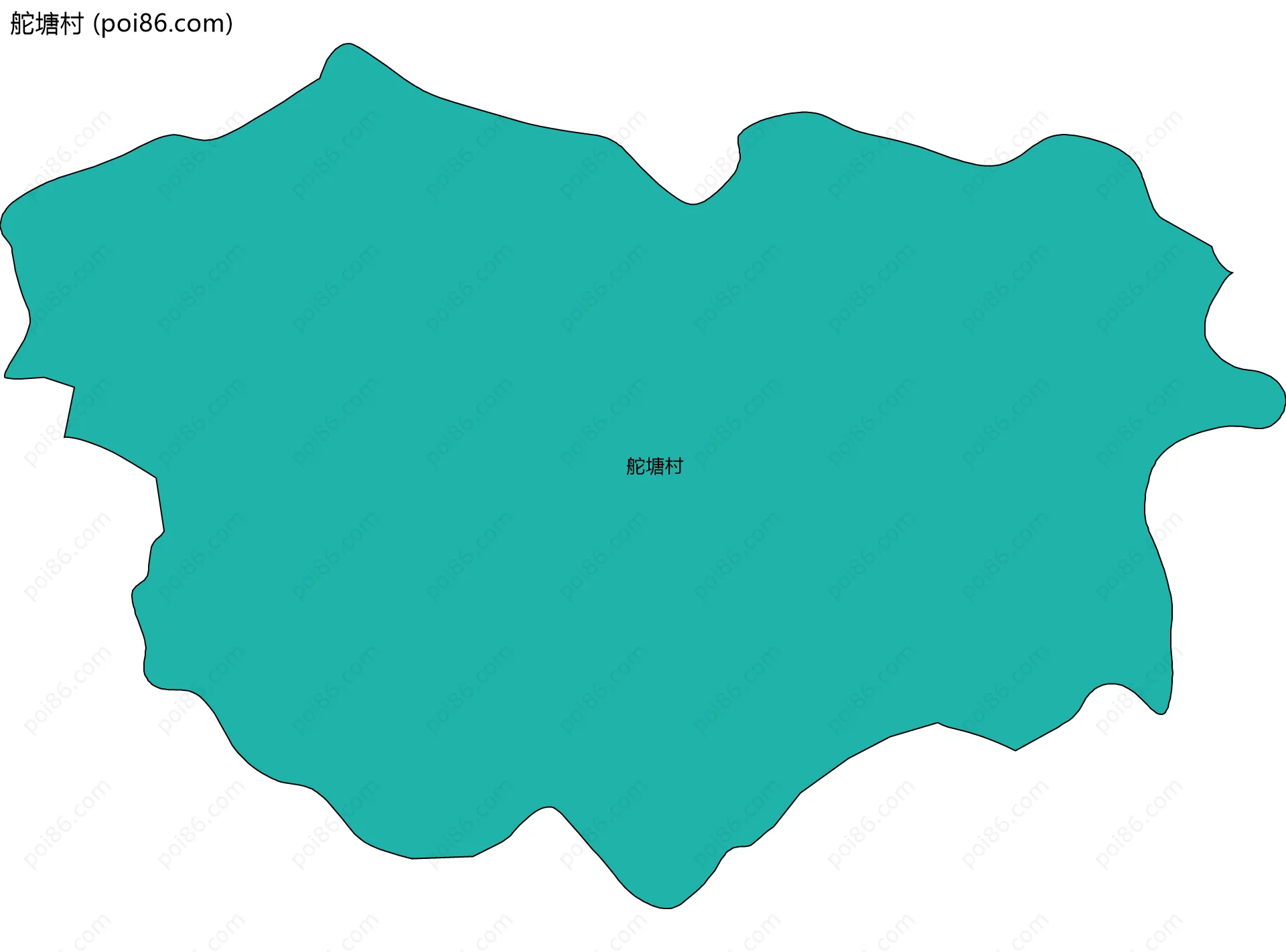 舵塘村边界地图