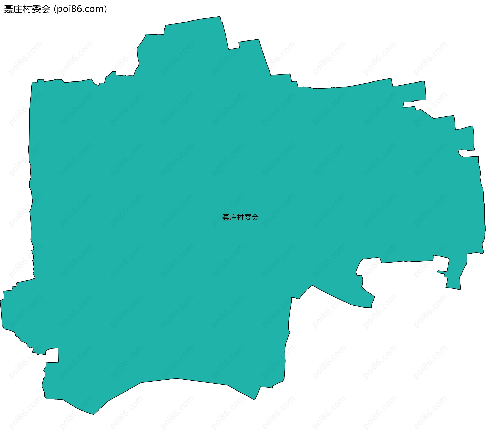 聂庄村委会边界地图