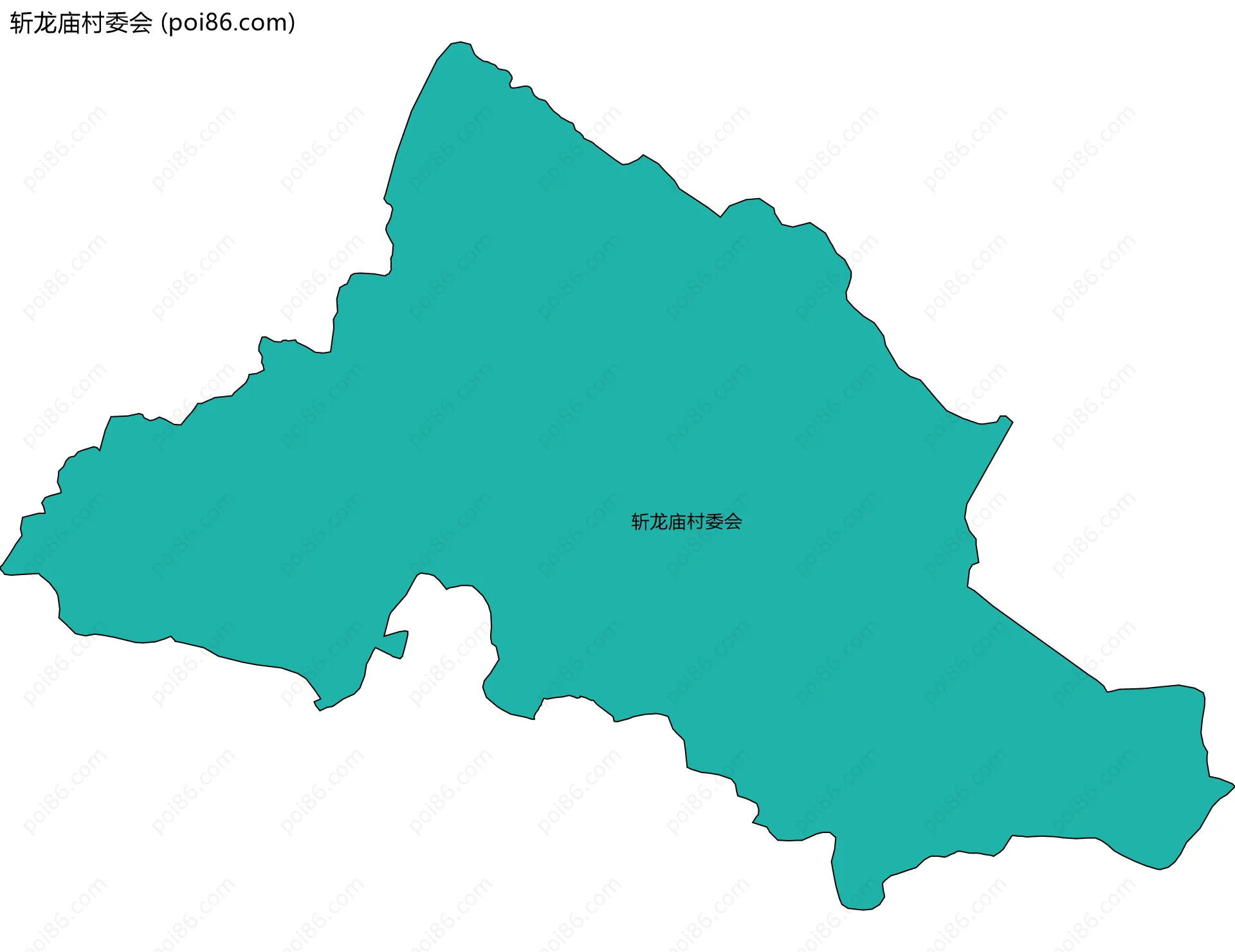 斩龙庙村委会边界地图