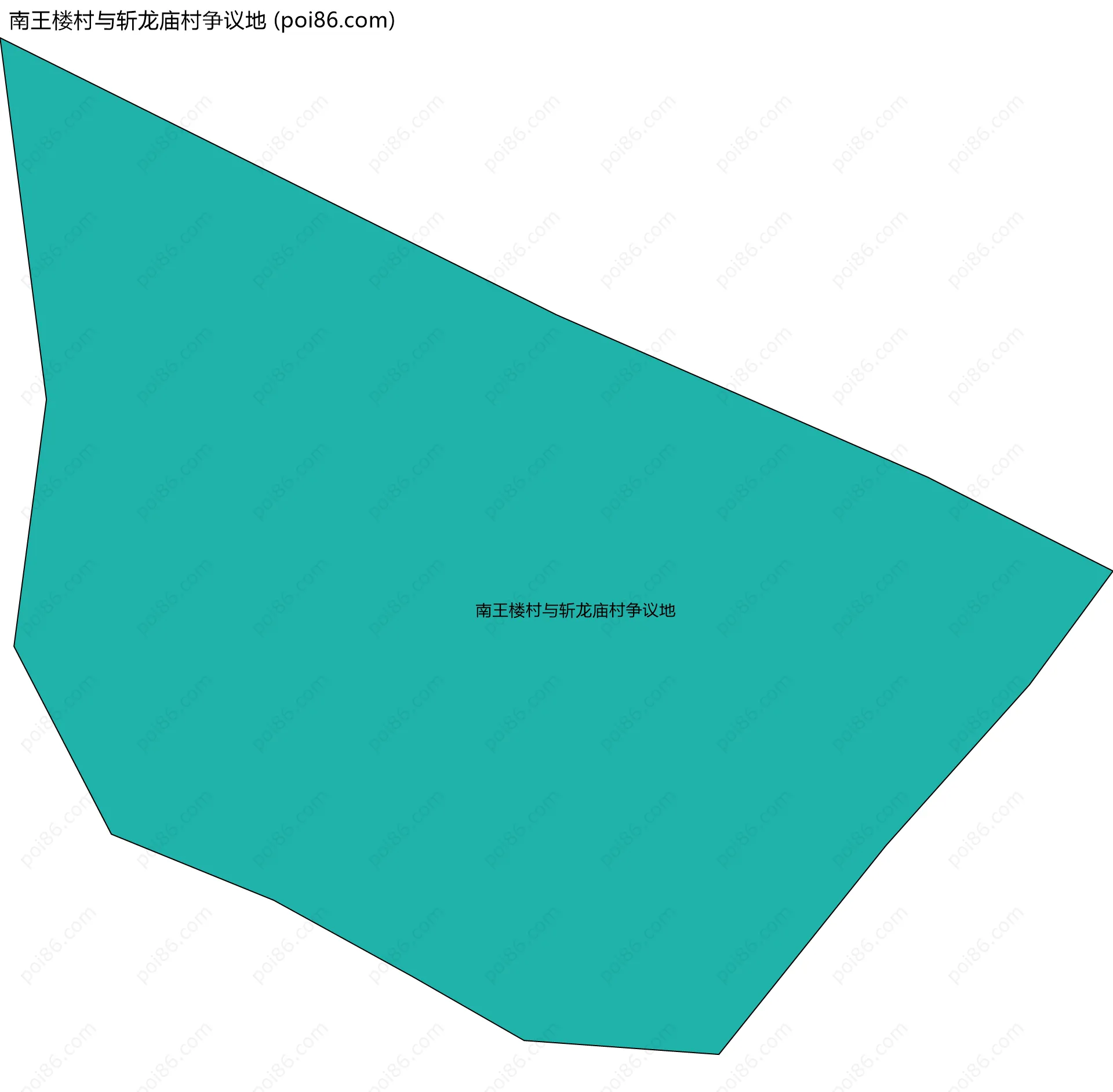 南王楼村与斩龙庙村争议地边界地图