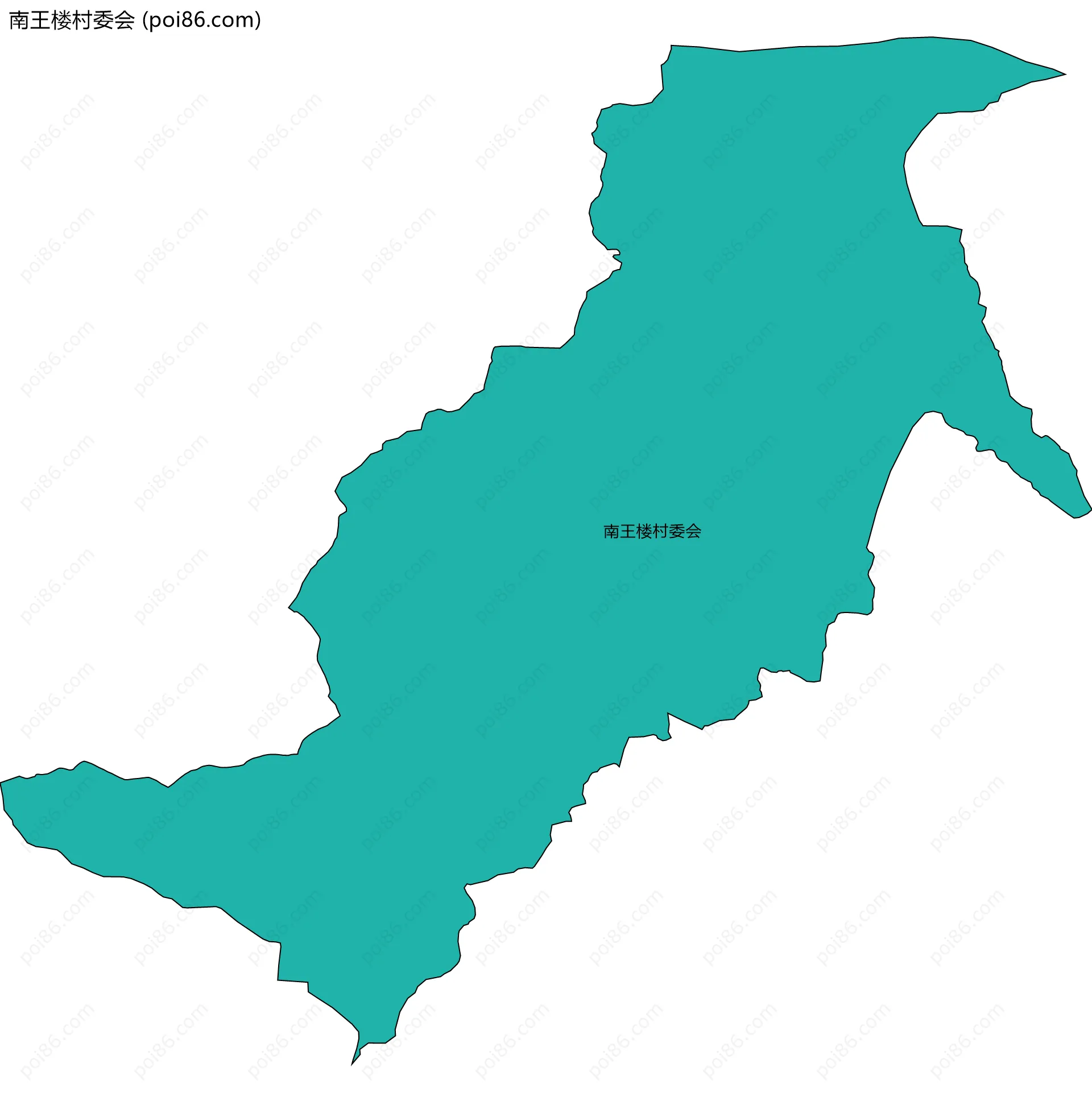 南王楼村委会边界地图