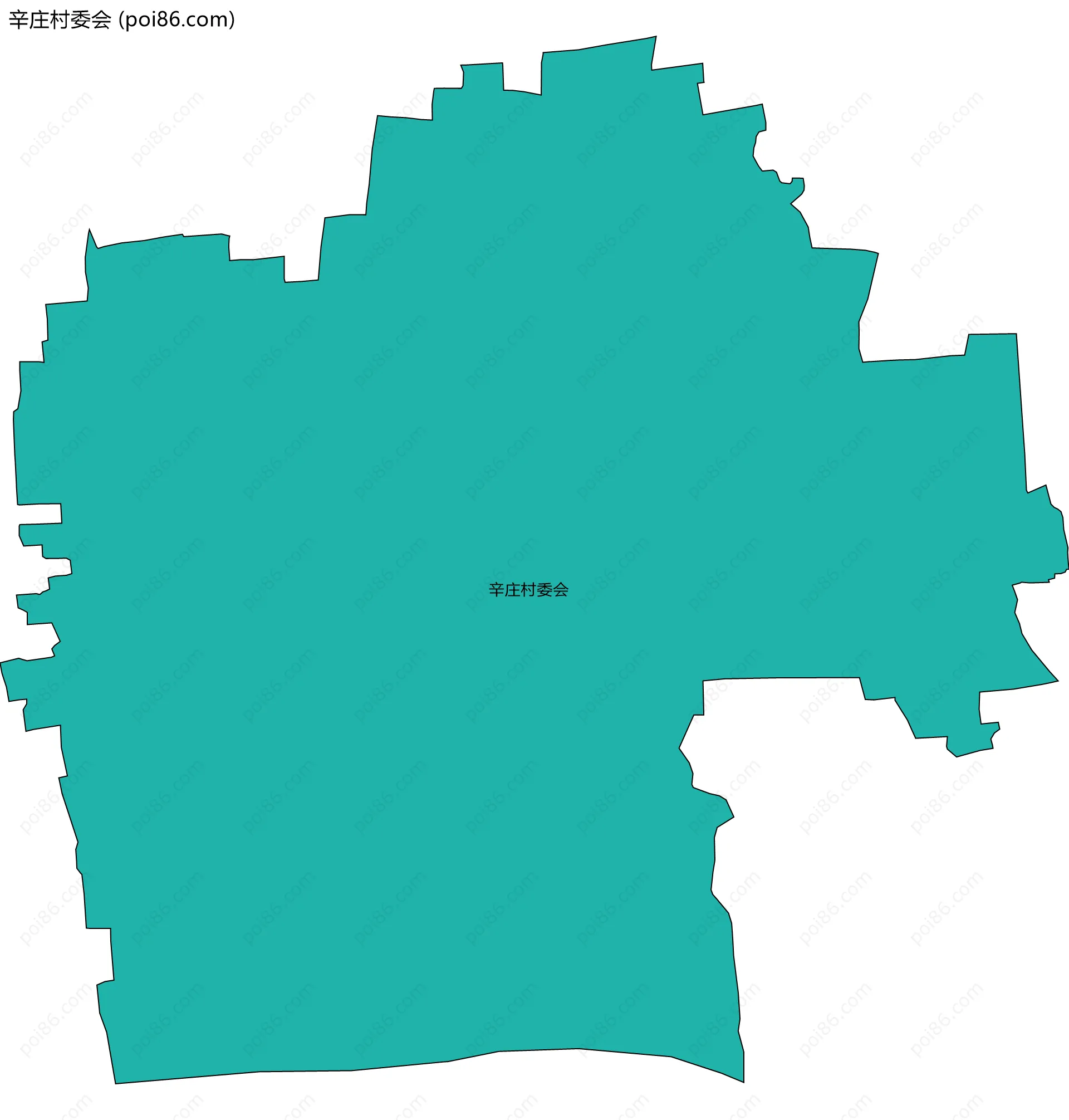 辛庄村委会边界地图