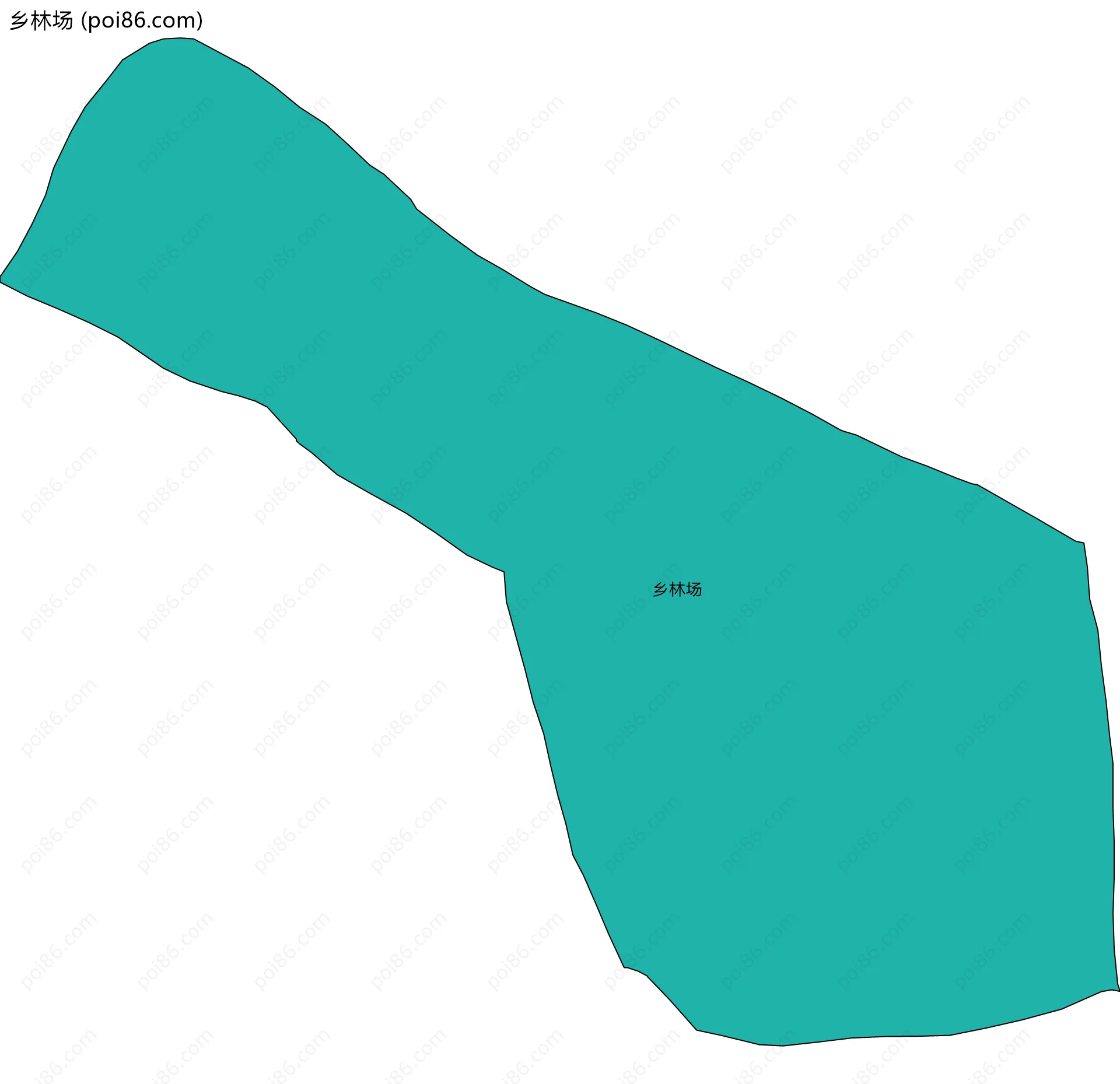 乡林场边界地图
