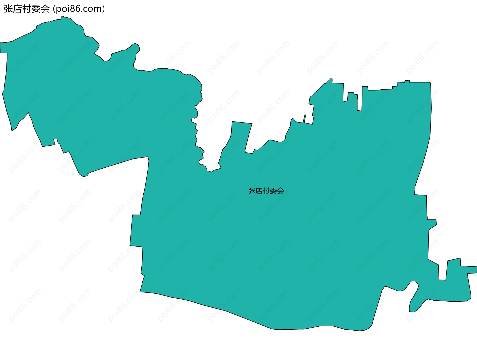 张店村委会边界地图