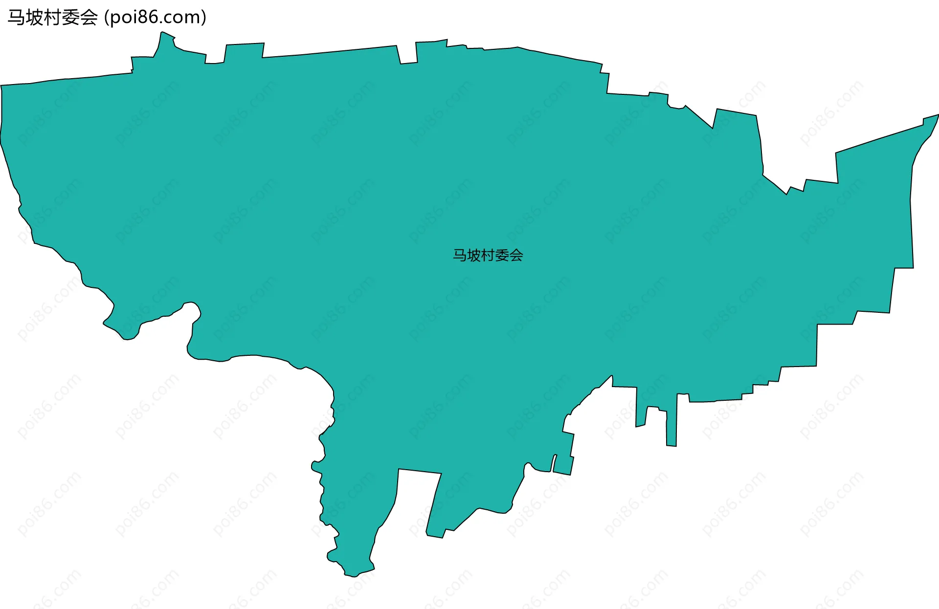 马坡村委会边界地图