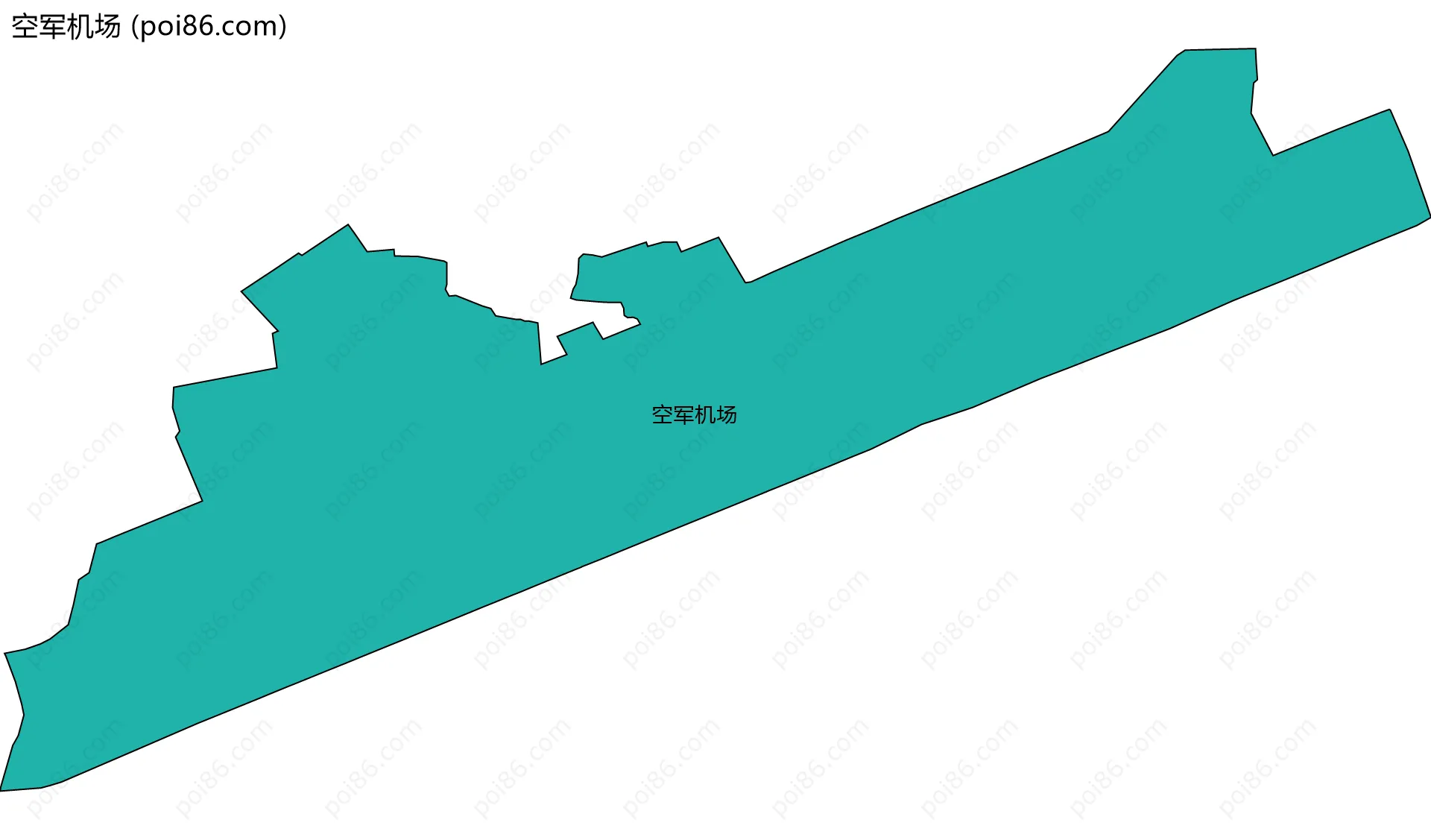 空军机场边界地图