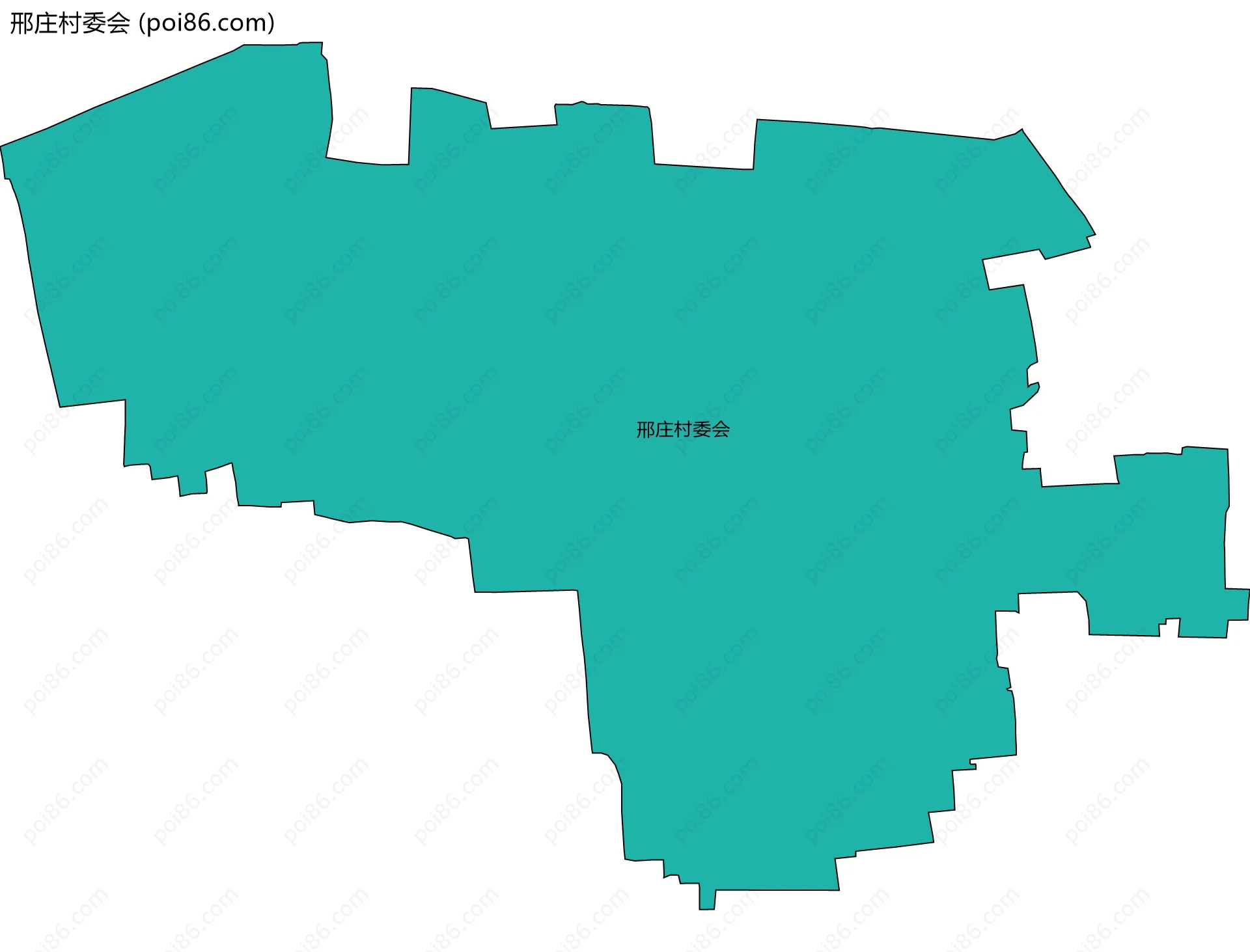 邢庄村委会边界地图