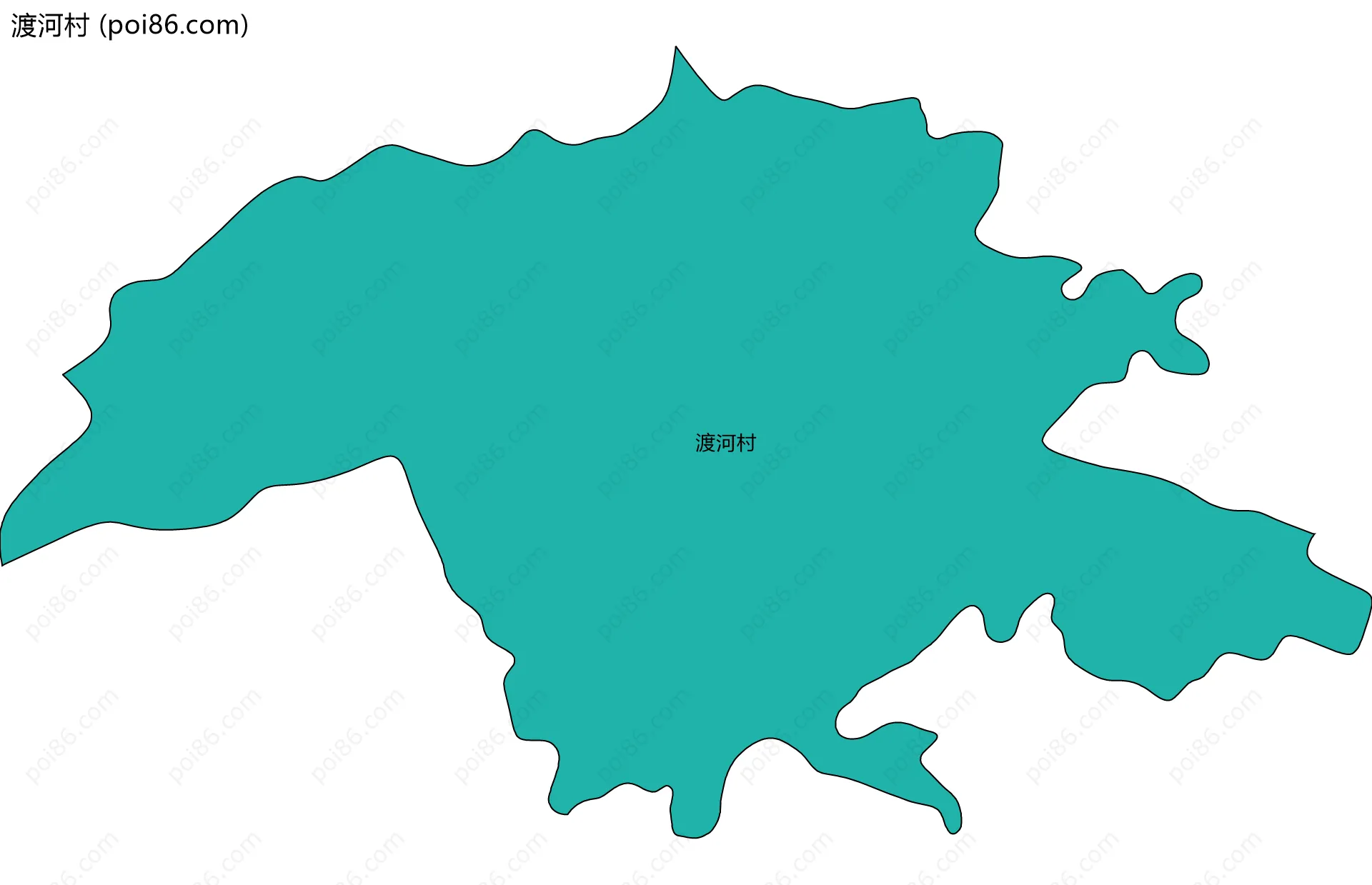 渡河村边界地图