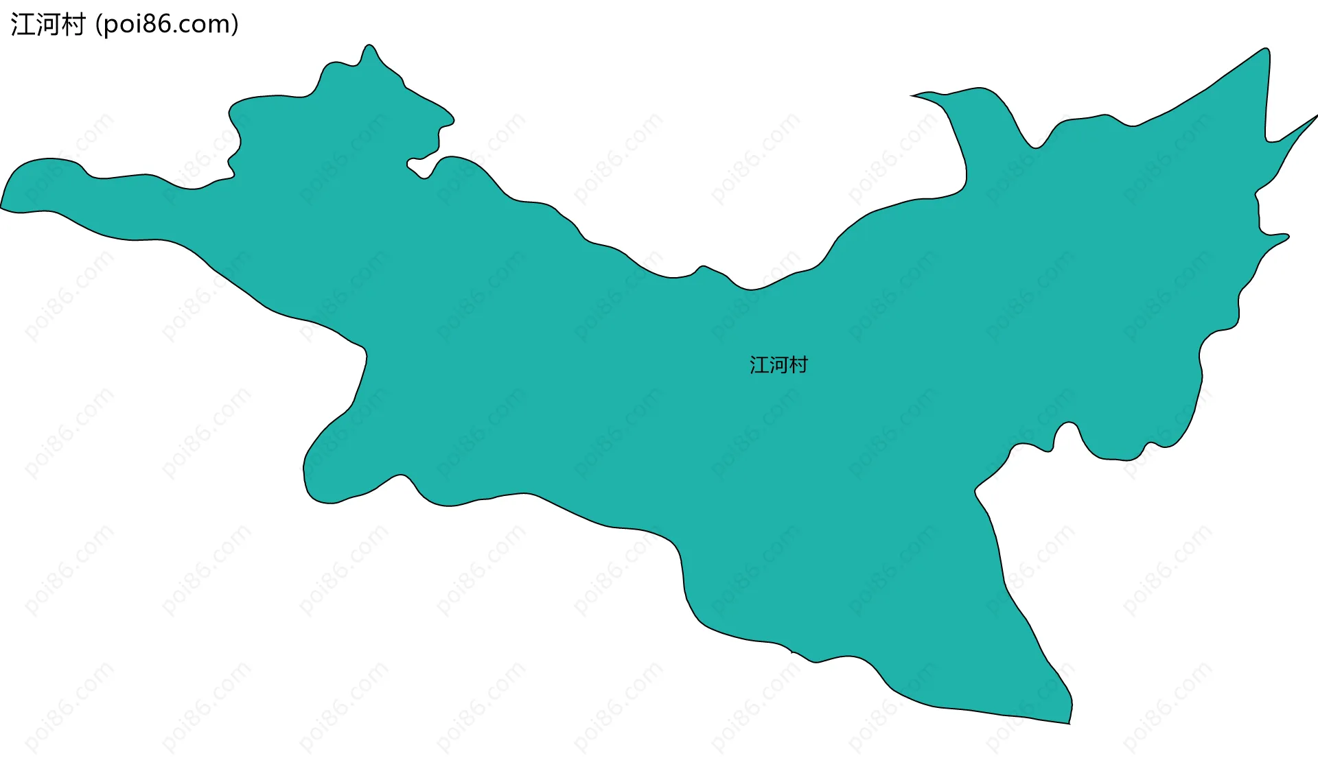 江河村边界地图